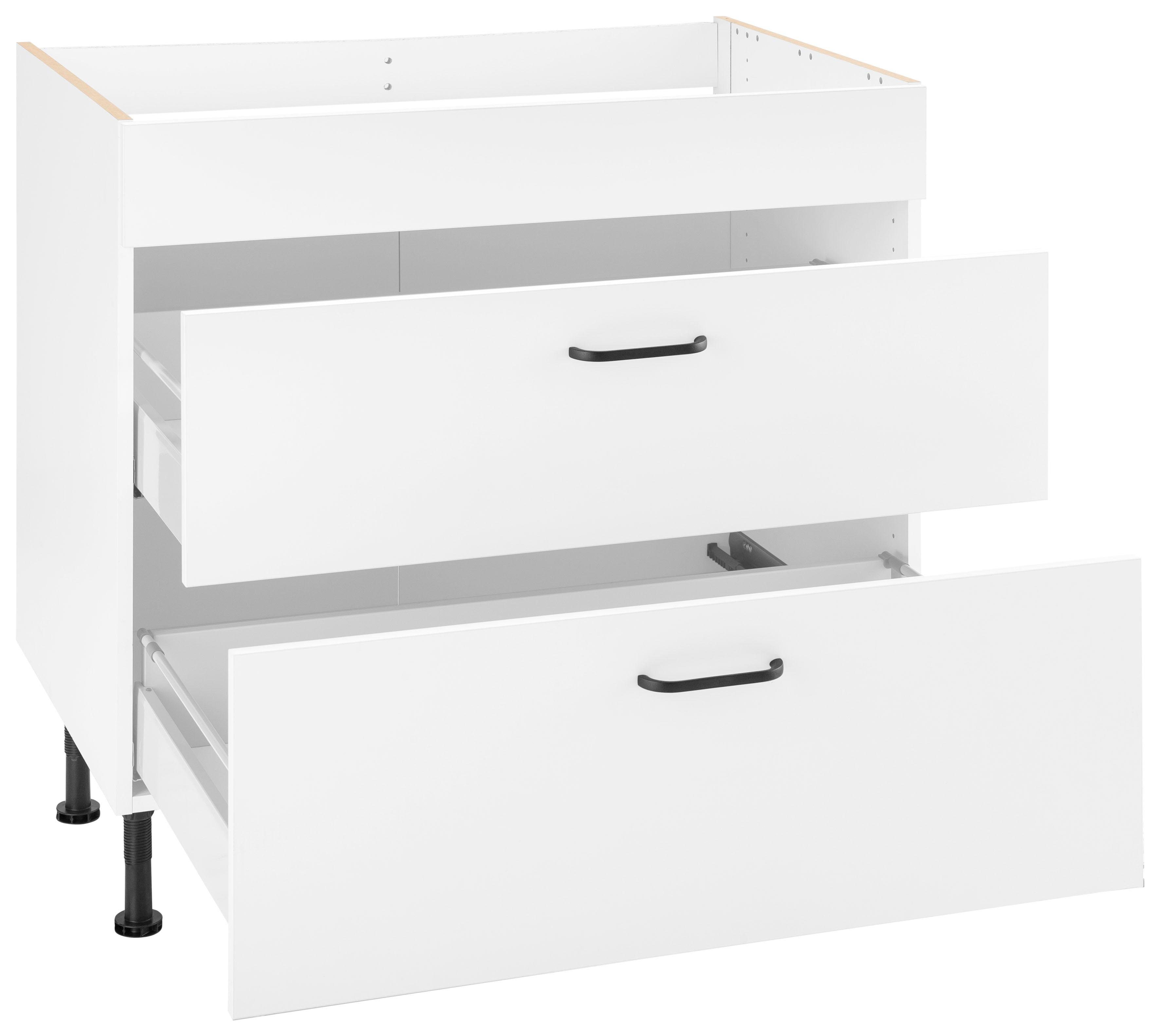 OPTIFIT Ombouwkast voor fornuis Elga met soft-close-functie, in hoogte verstelbare poten, breedte 90 cm