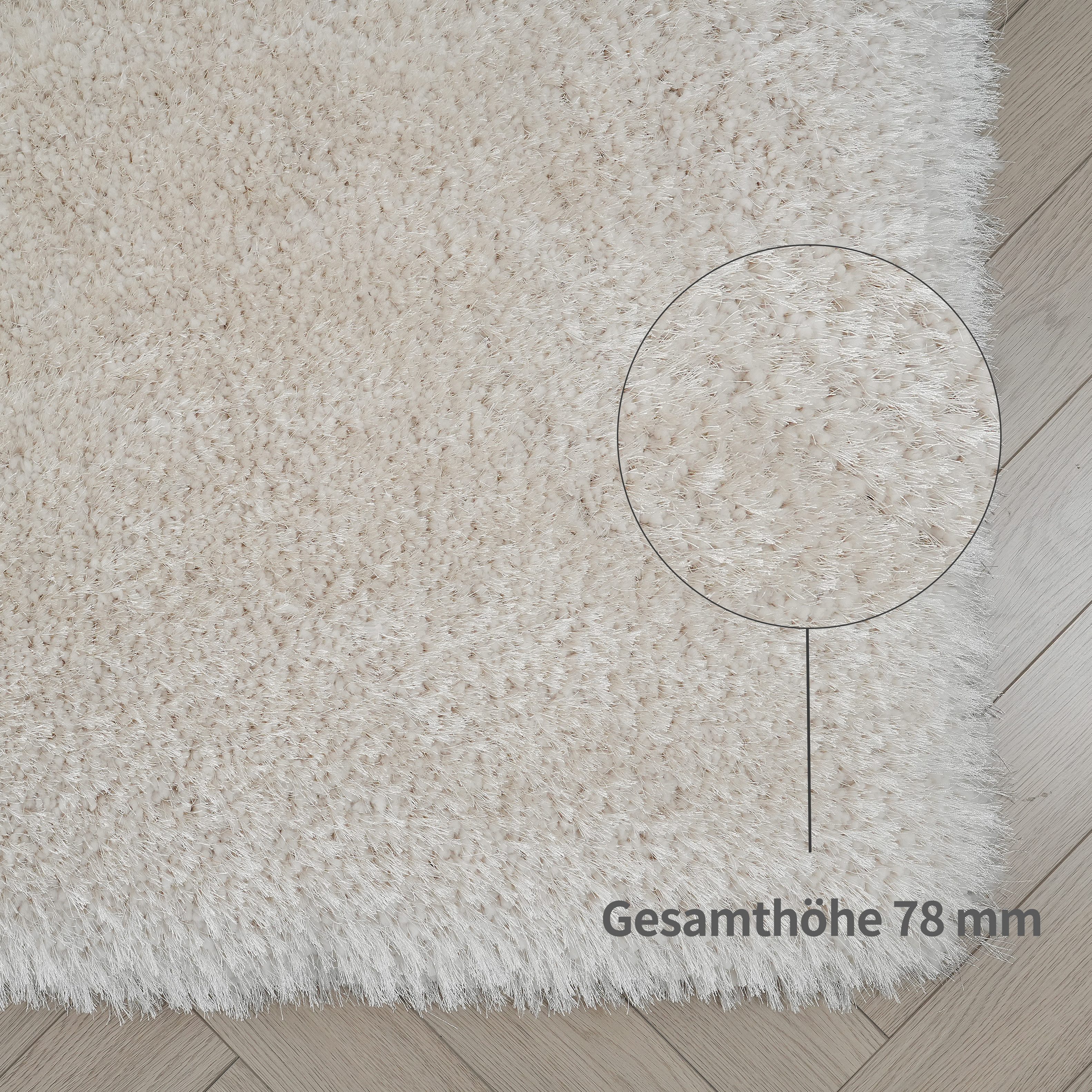 Guido Maria Kretschmer Home&Living Set slaapkamerkleedjes Micro exclusieve tapijt, zeer hoge pool, zacht door microvezel