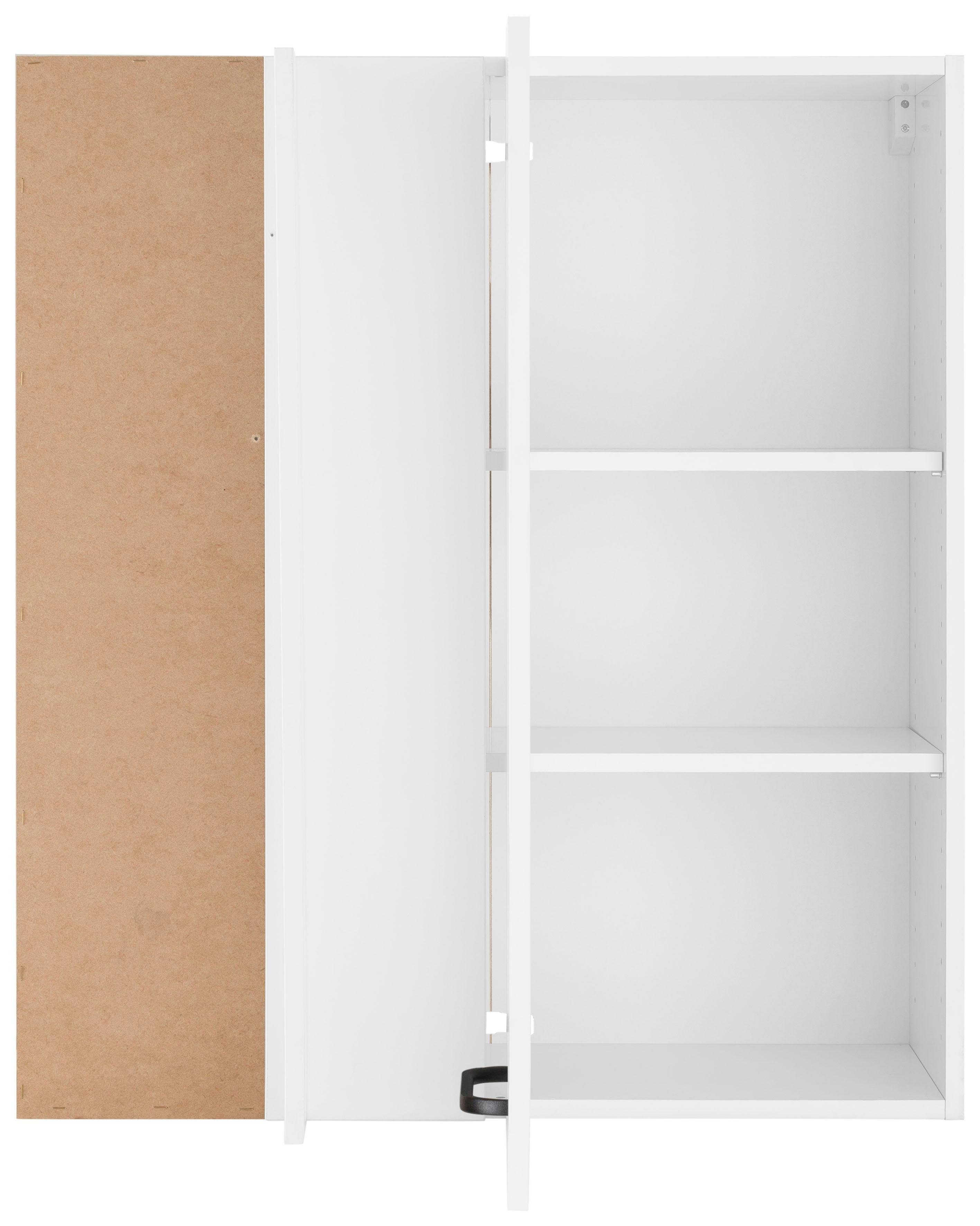 OPTIFIT Hangend hoekkastje Elga met soft-closefunctie en metalen greep, breedte 80 cm