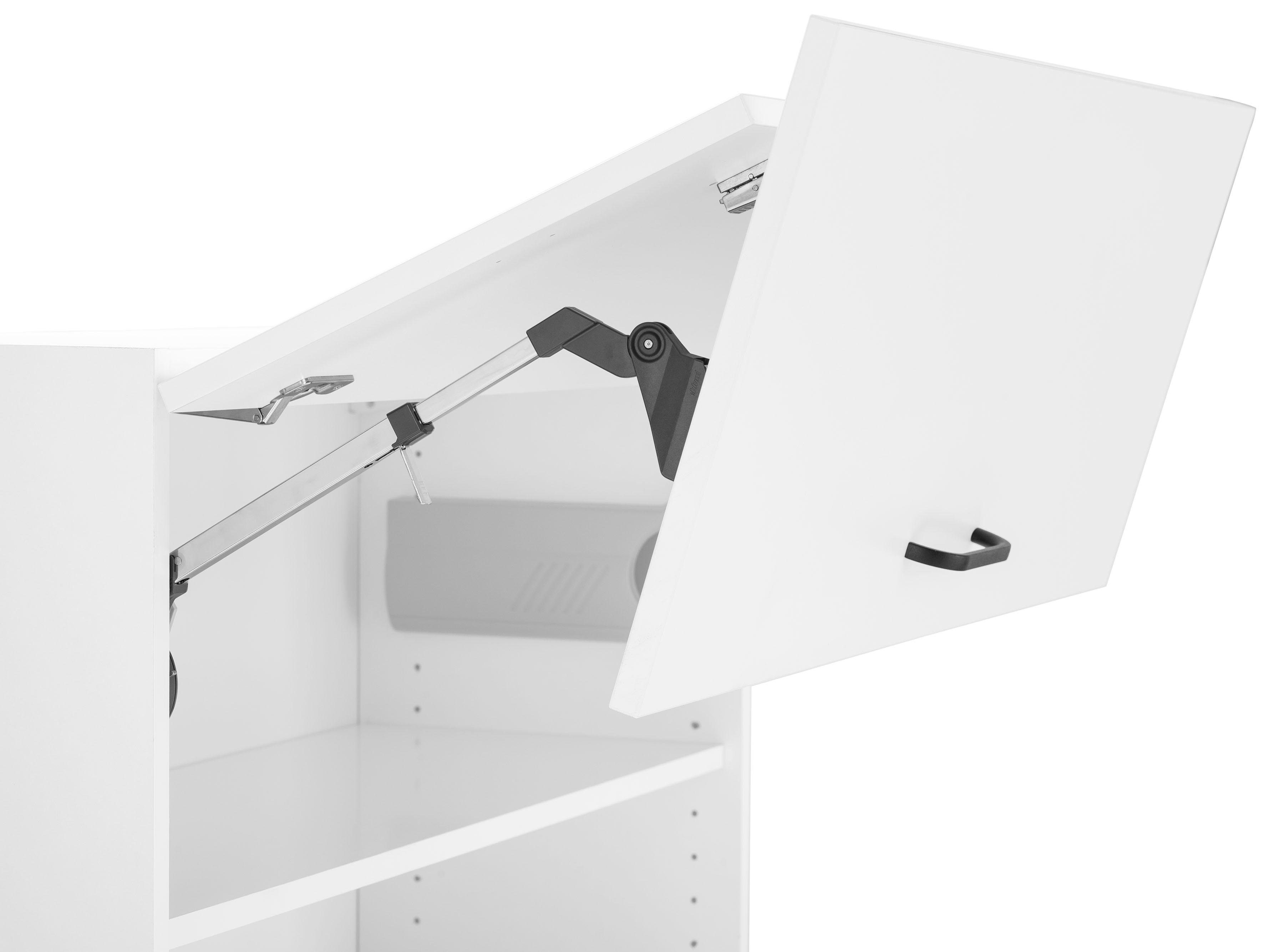 OPTIFIT Hangend kastje met vouwklep Elga met soft-closefunctie en metalen grepen, breedte 90 cm