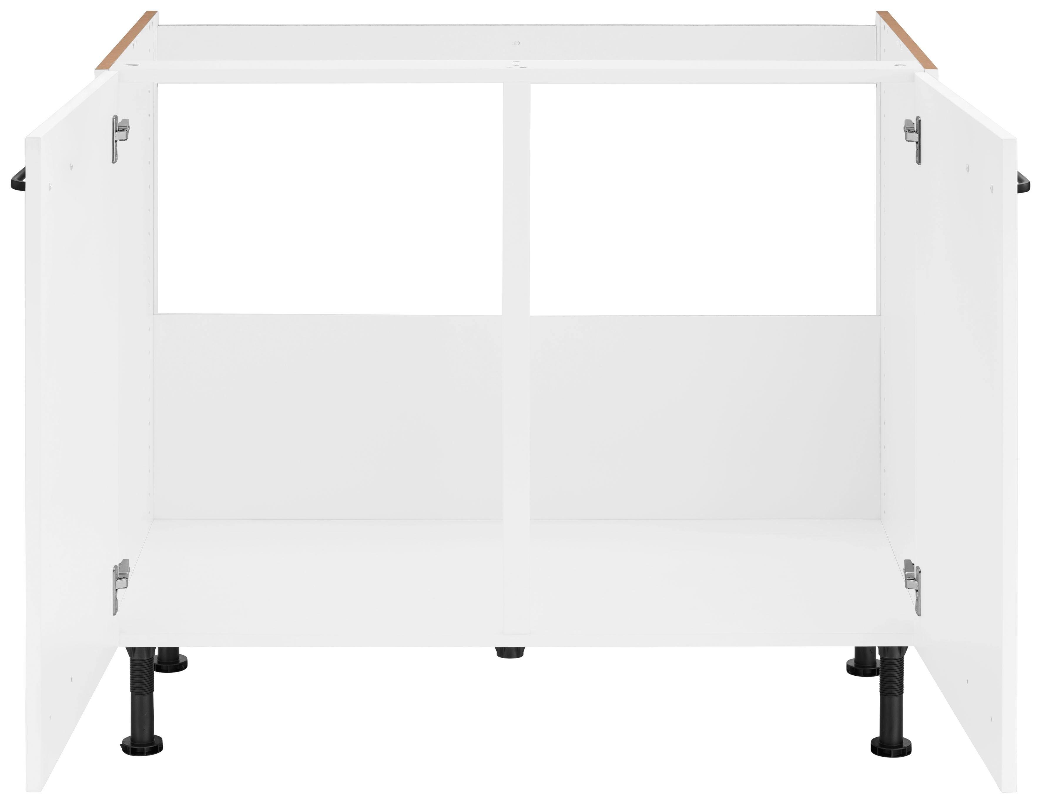 OPTIFIT Gootsteenkast Elga met soft-close-functie, in hoogte verstelbare poten, breedte 100 cm