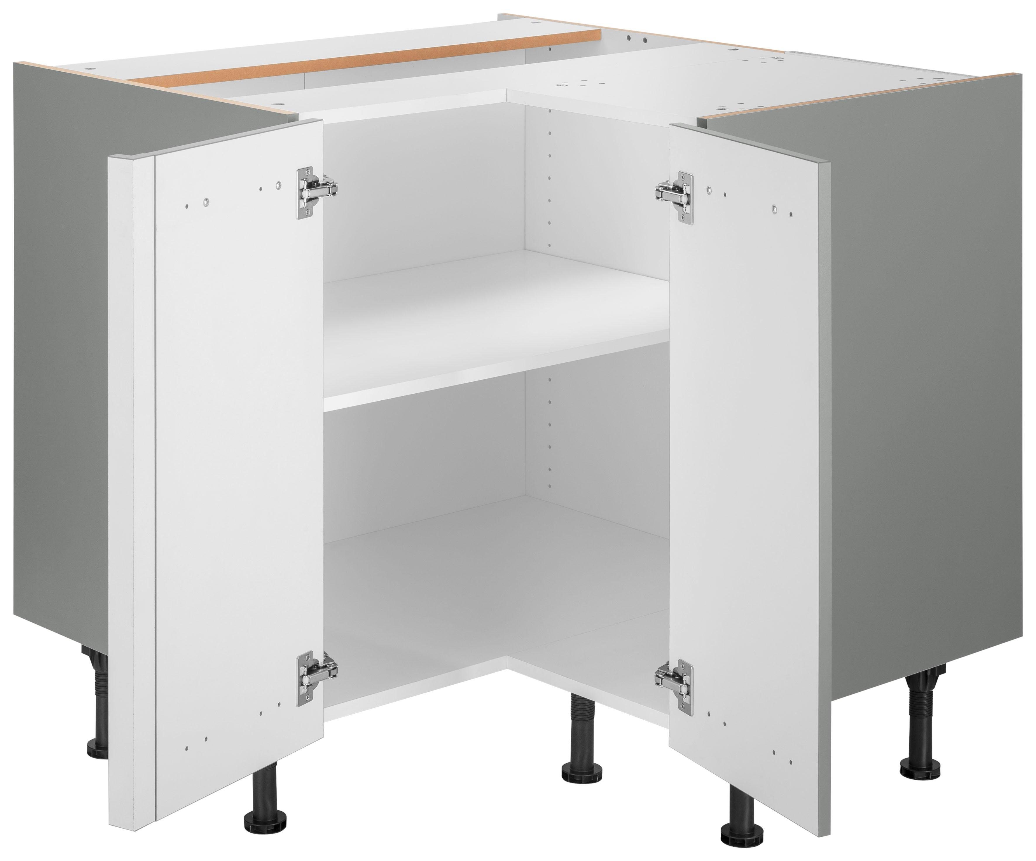 OPTIFIT Hoekonderkast Elga met soft-close-functie, in hoogte verstelbare poten, breedte 90x90 cm