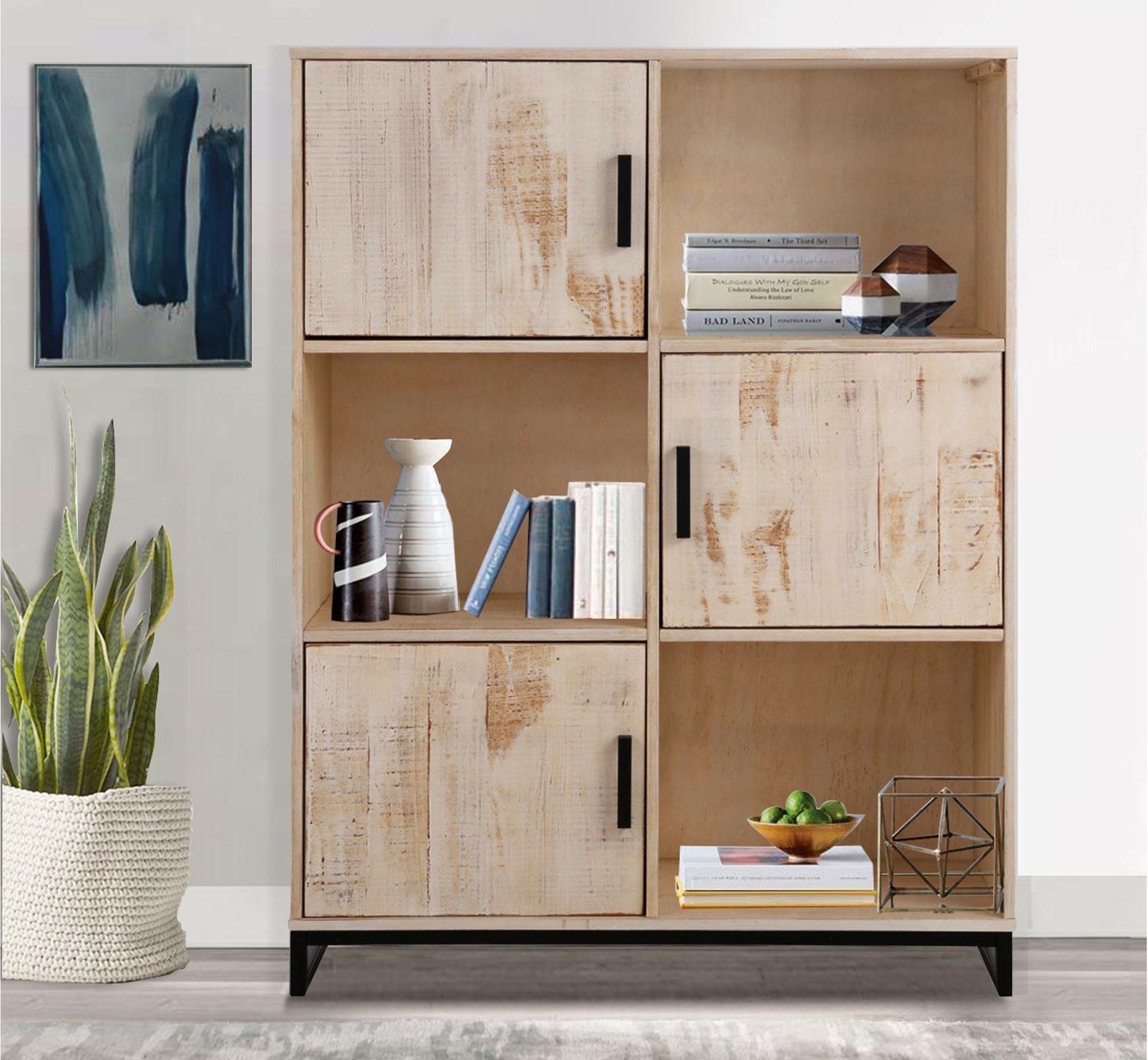 Home affaire Rek SANTO Hoogte 140 cm rekken bruin