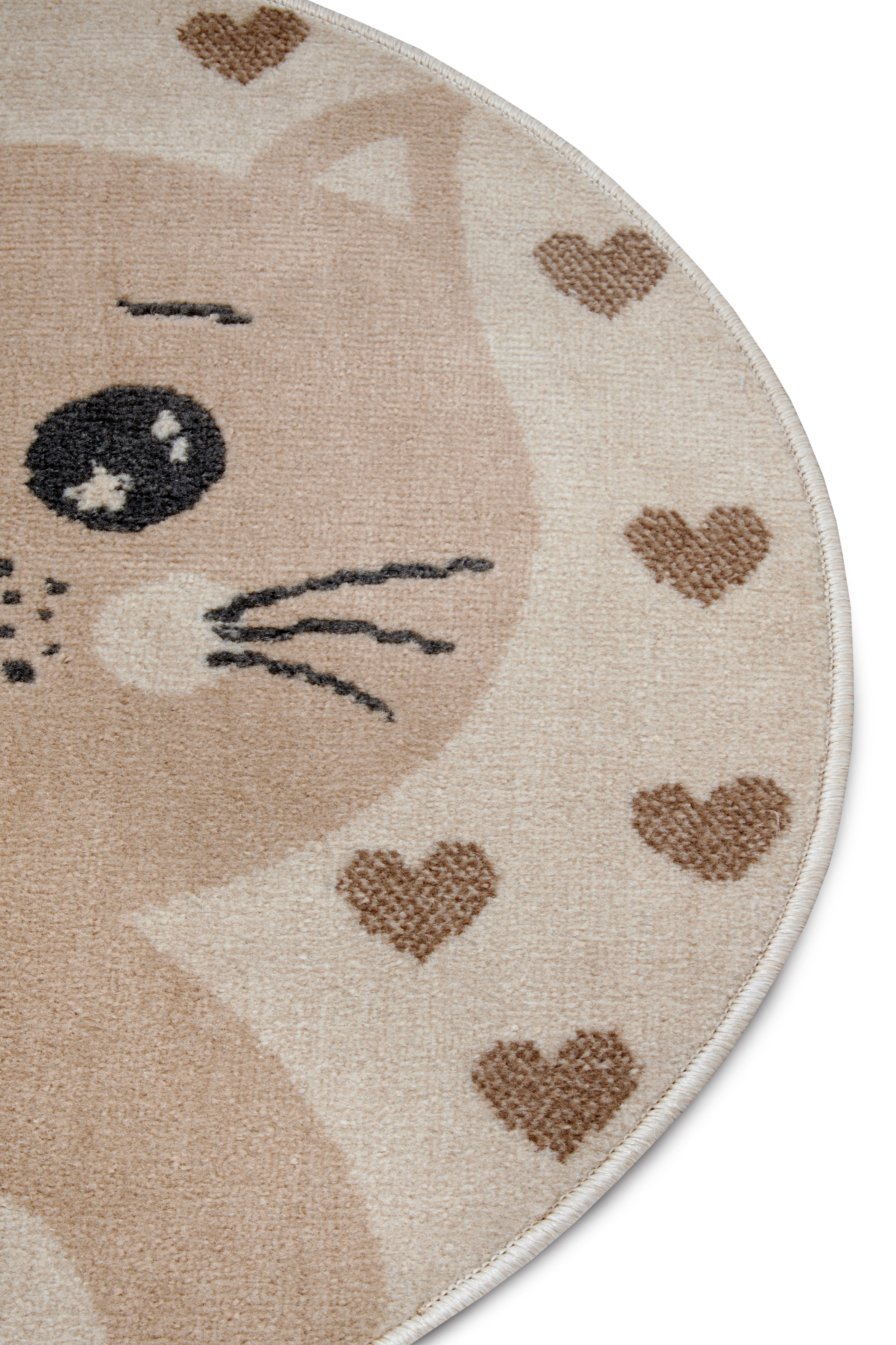 HANSE Home Kindervloerkleed Adventures Cat Speeltapijt, stevig, kinderkamer, kortpolig, speelondergrond