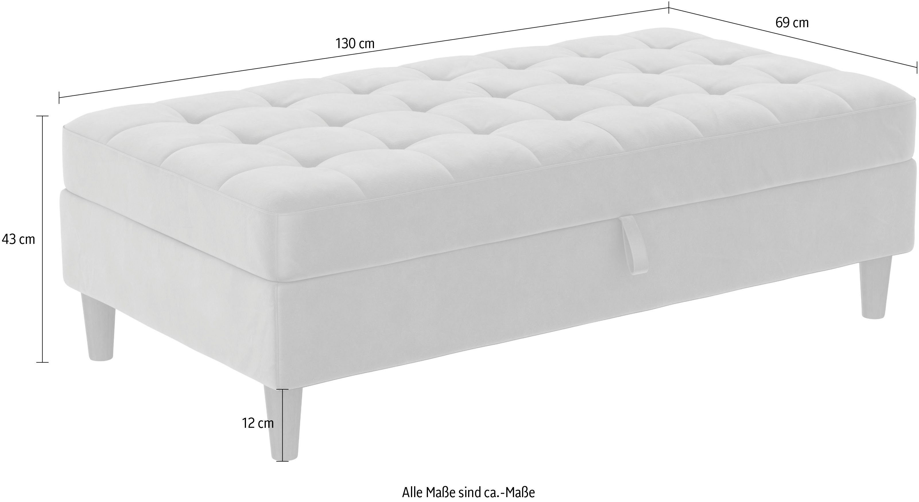 Dorel Home Hocker met bergruimte Presley Hocker met bergruimte, vrij plaatsbaar, zithoogte 43 cm