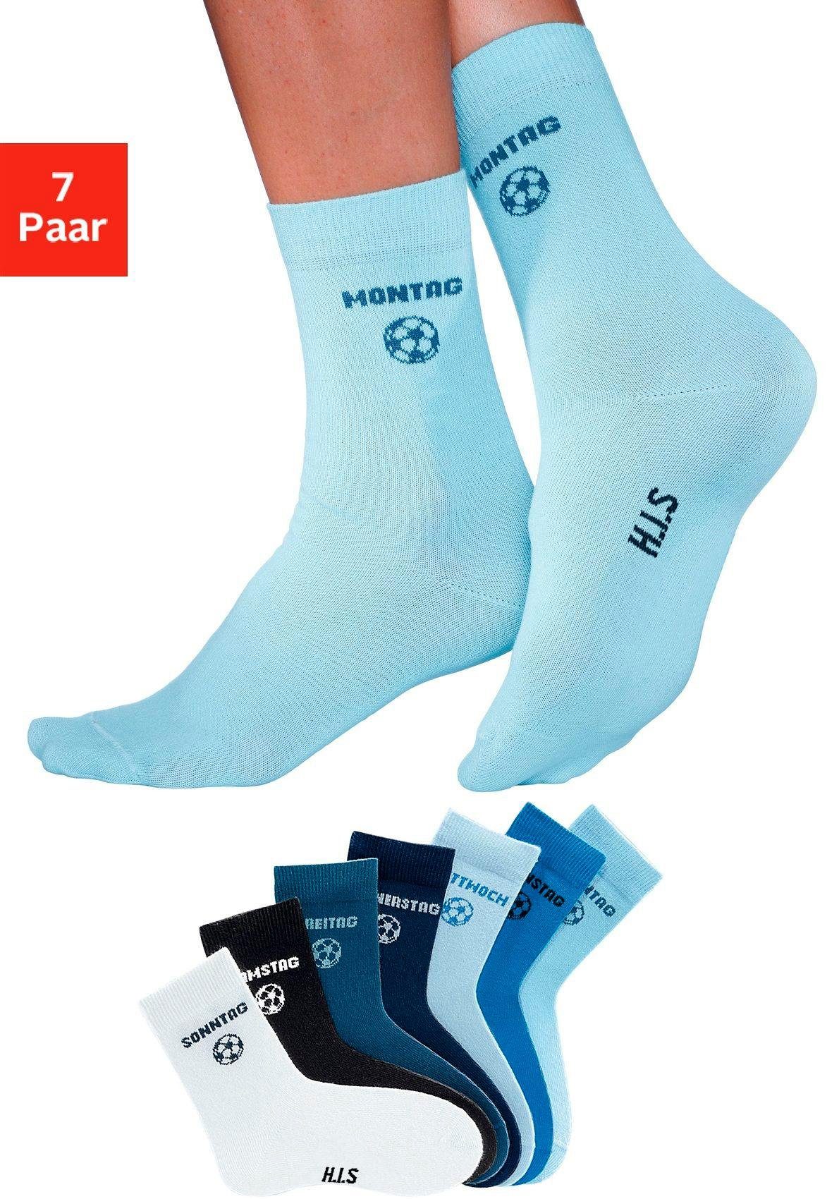 Korte sokken met ingebreid logo in boord OTTO Jongens Kleding Lingerie & Ondermode Sokken & Kousen 6 paar 