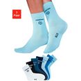 h.i.s sokken voor kinderen met voetbalmotief (7 paar) blauw