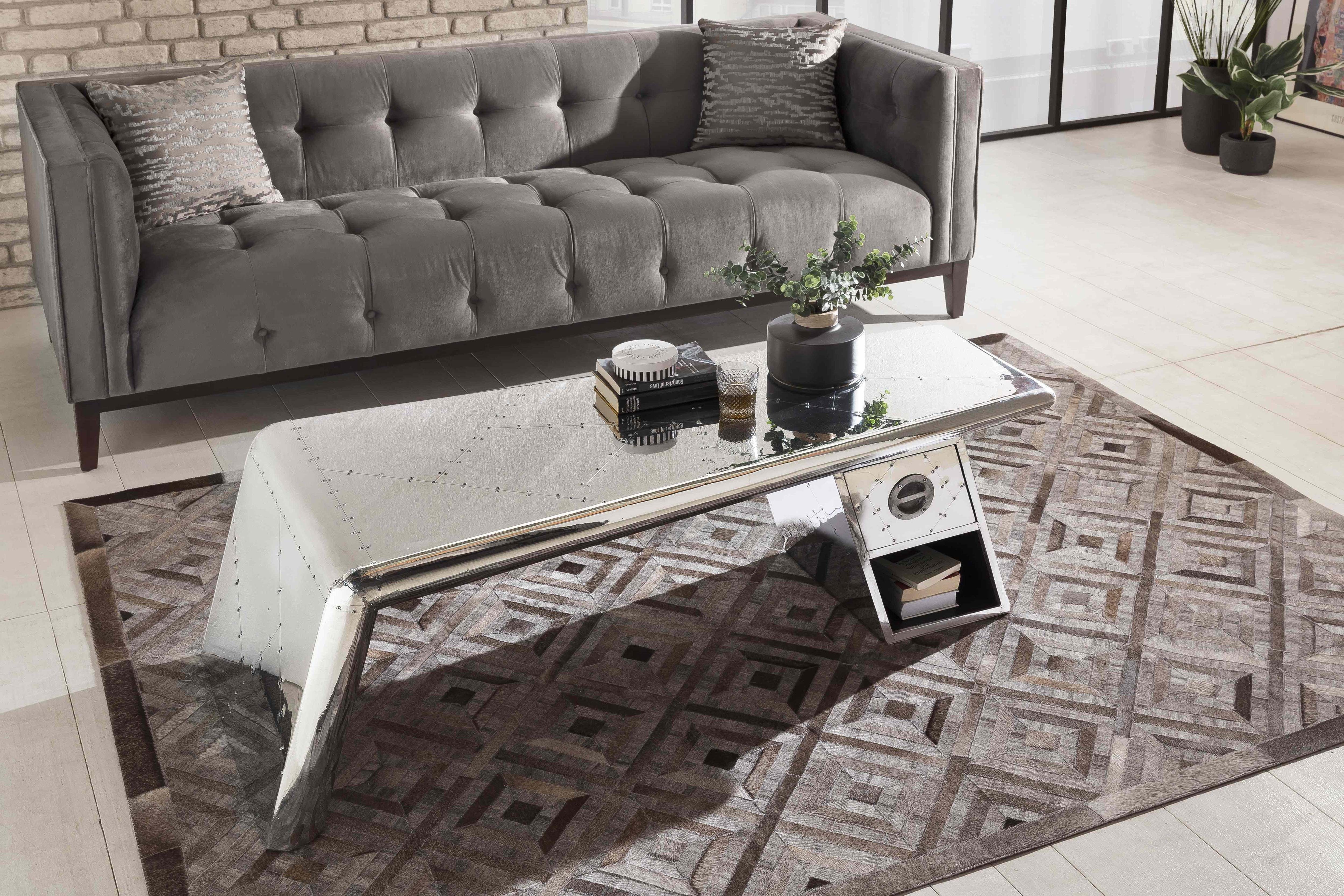 SIT Salontafel Airman in moderne vliegtuigoptica