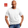 schiesser t-shirt eenvoudige basic shirts in topmerkkwaliteit (set van 2) wit