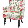 home affaire fauteuil rugleuning met capitonnering multicolor