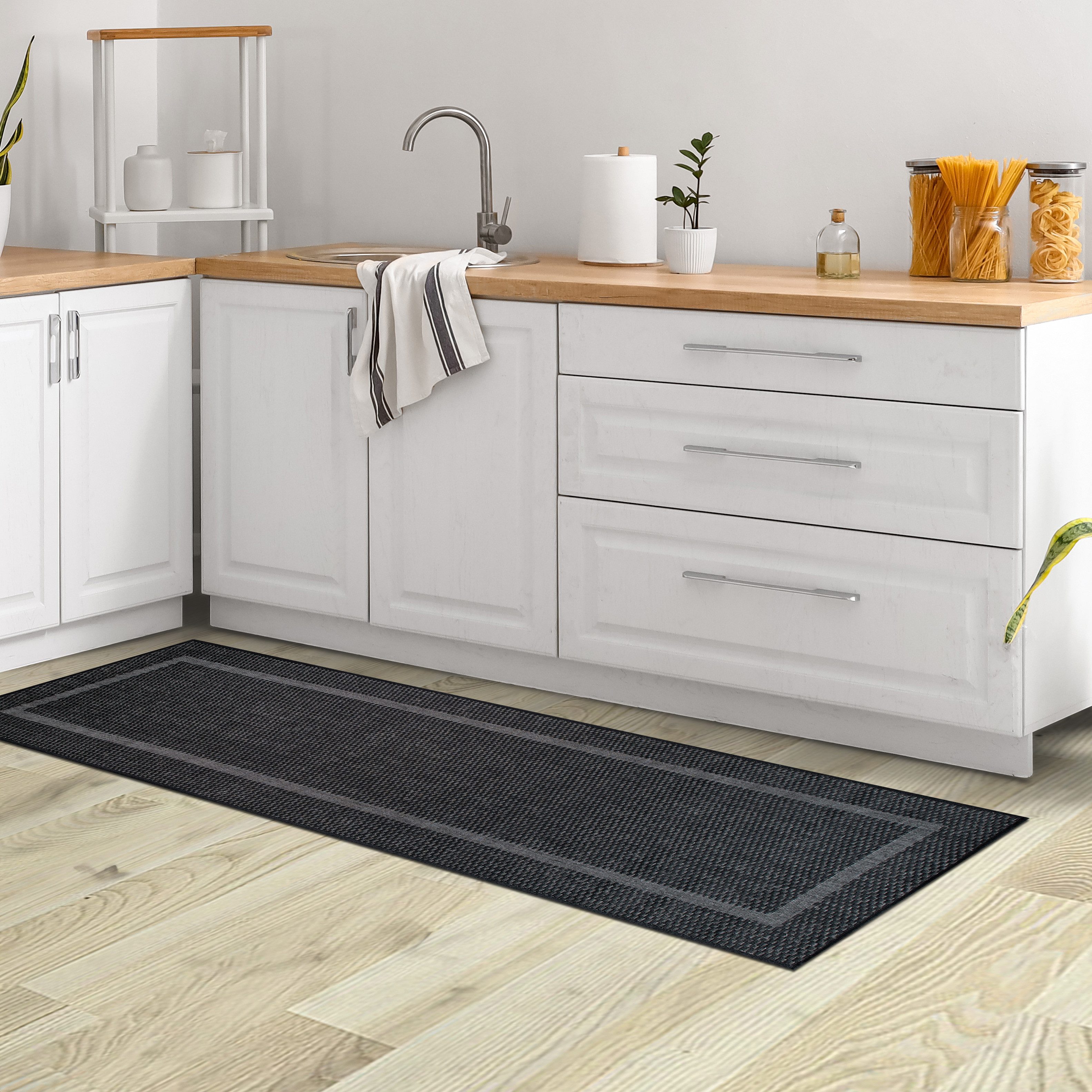 my home Vloerkleed Venetië rand is ook als loper verkrijgbaar Geschikt voor binnen en buiten, sisal-look, weerbestendig & uv-bestendig