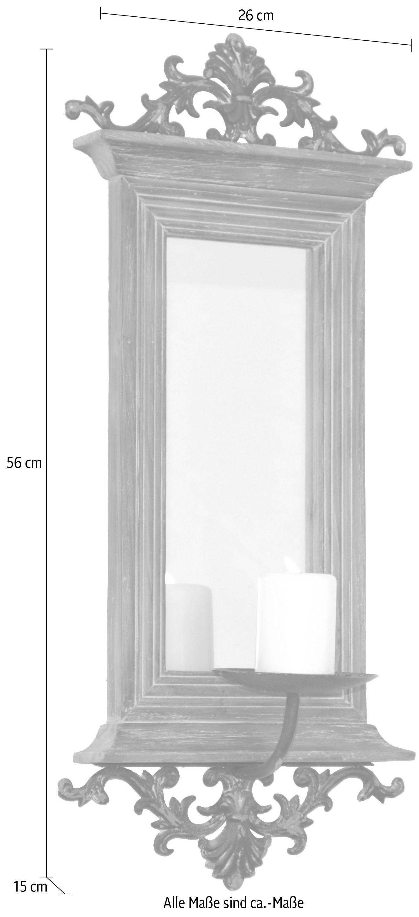 HOFMANN LIVING AND MORE Kandelaar Afmeting (bxdxh): 26x15x56 cm braun