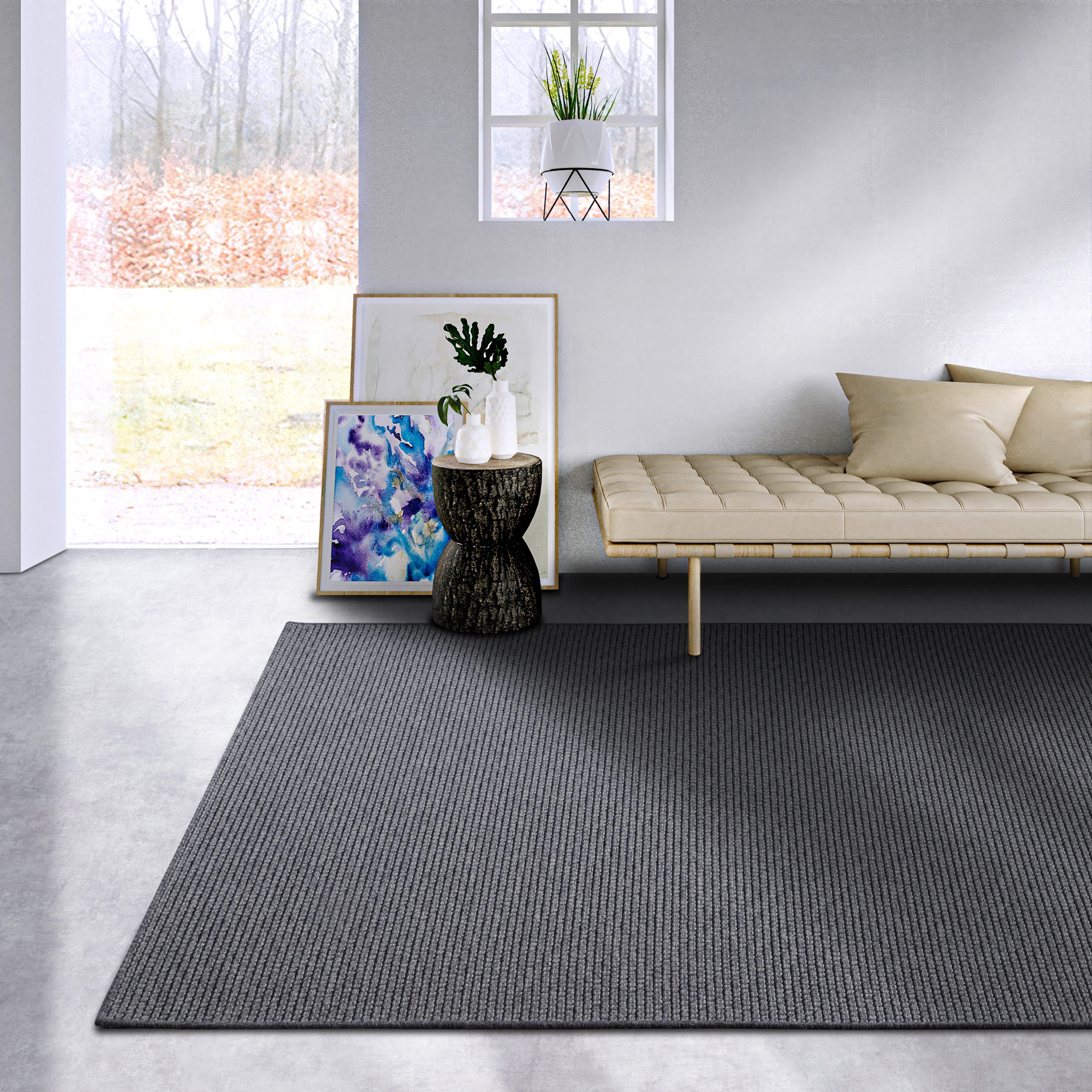 Villeroy & Boch Wollen kleed CHARLES Scheerwol, wol, natuur, woonkamer, slaapkamer, boho, scandi