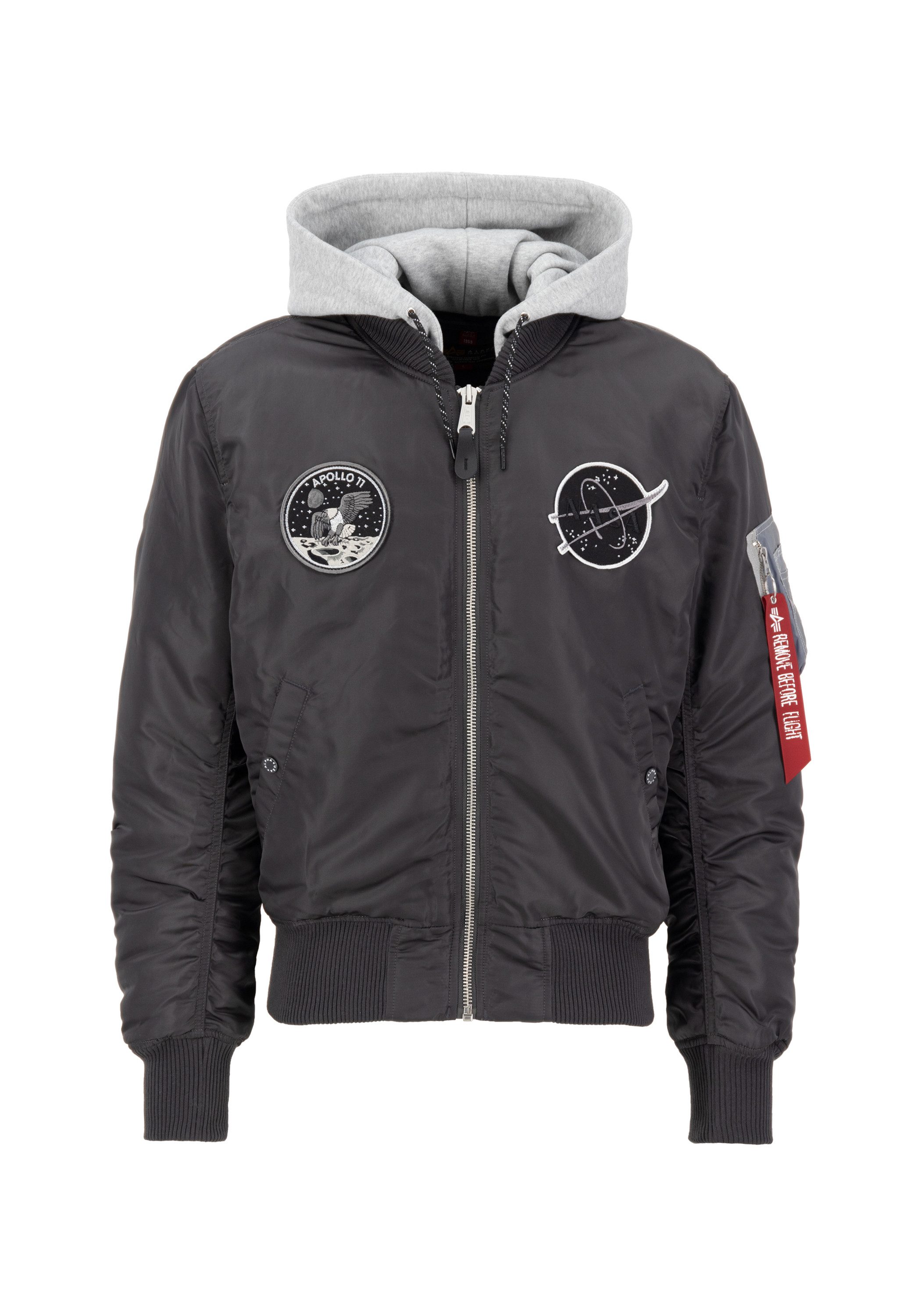 Alpha Industries Bomberjack  Men - Bomber Jackets MA-1 VF Hood Dark Side