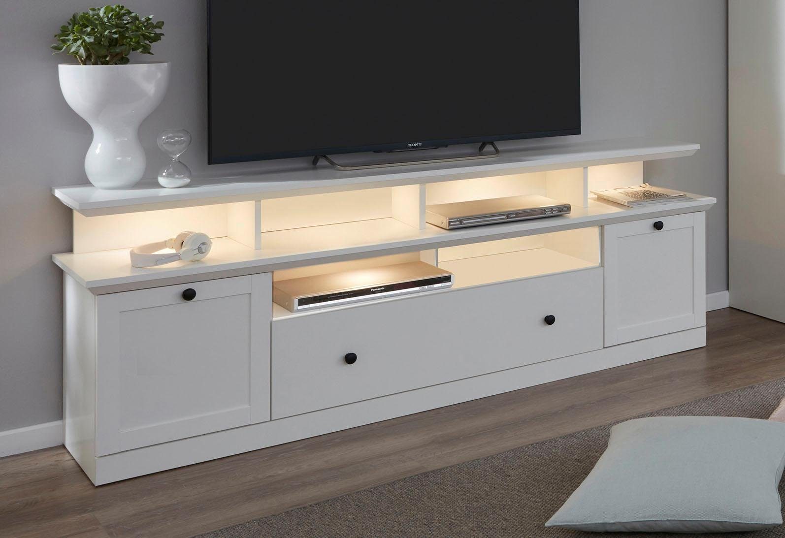 Home affaire Tv-meubel Örebro Commode, tijdloze landhuisstijl, verlichting optioneel