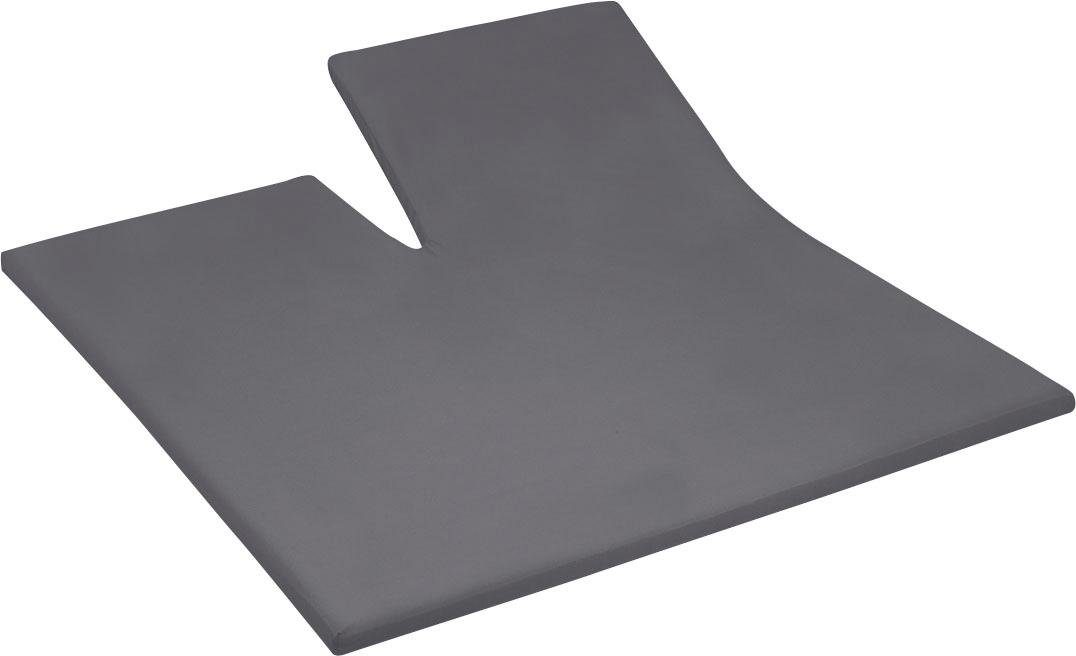Cinderella Hoeslaken Satin Split Sundays voor toppers tot 15 cm hoog (1 stuk) hoeslakens maat 160 cm x 200 cm grijs