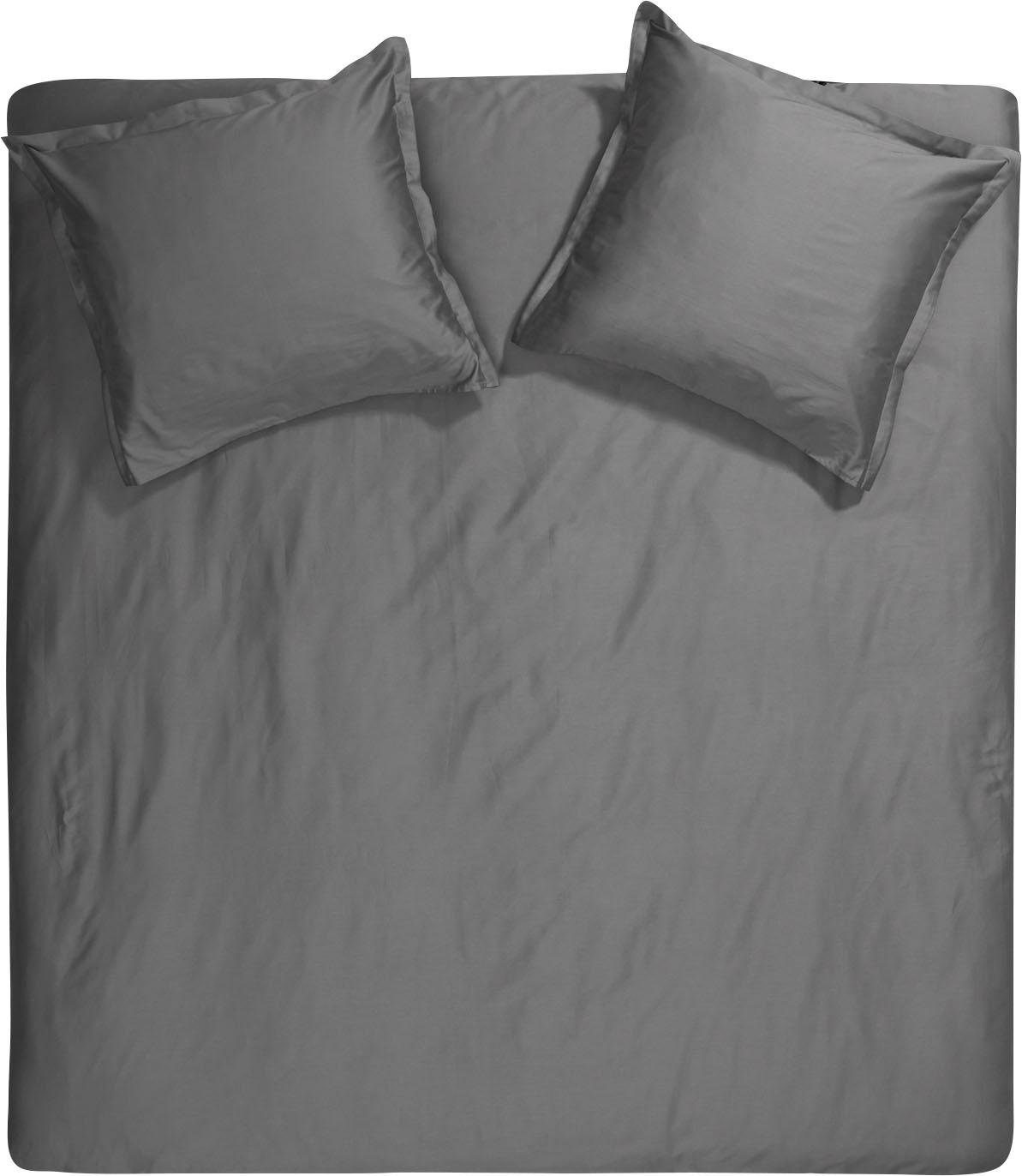 Cinderella Overtrekset Plain Sundays met staande zoom dekbedovertrekken maat 1x 200x200 cm grijs