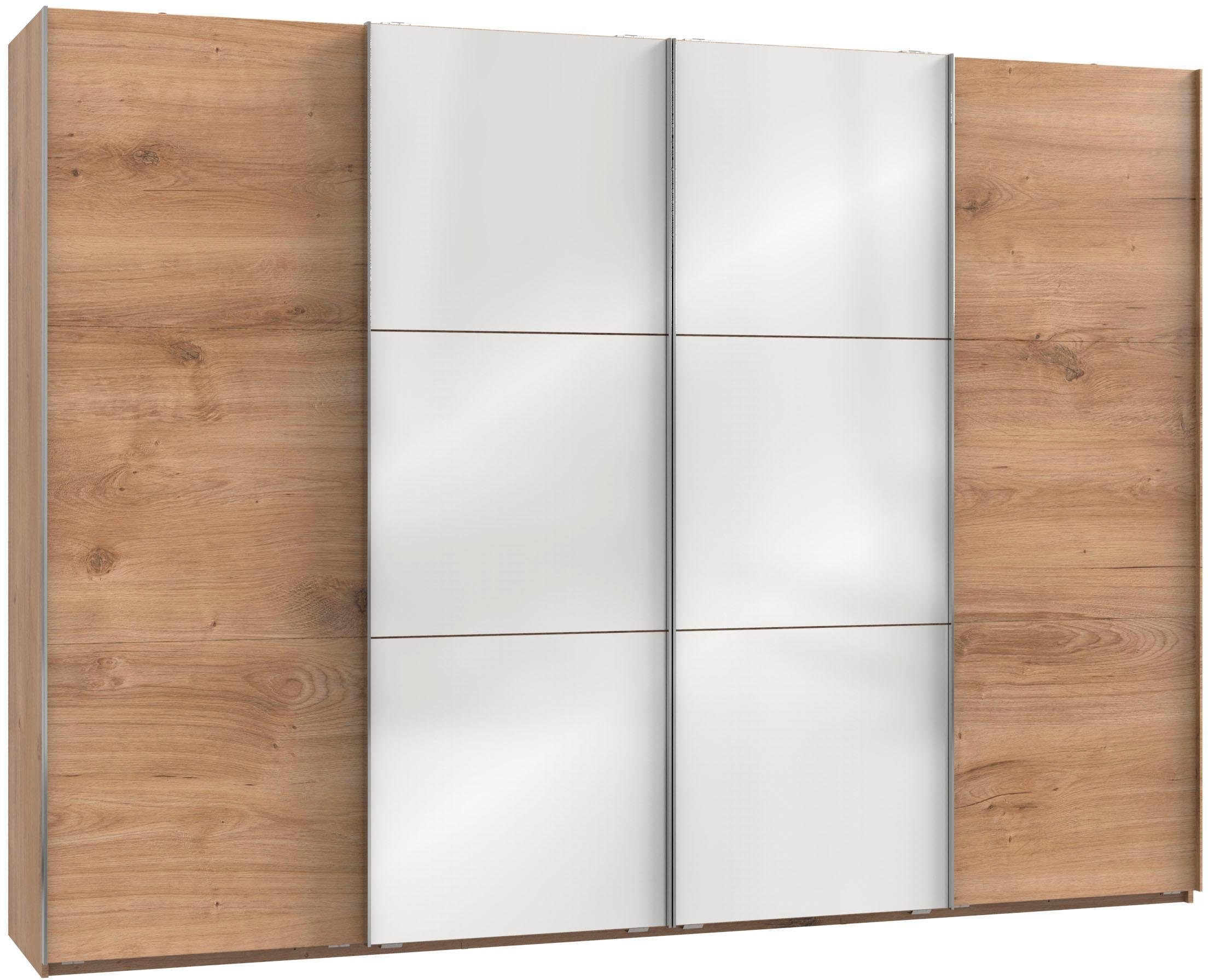 Wimex Zweefdeurkast Level by fresh to go met glazen deuren en synchroon openen