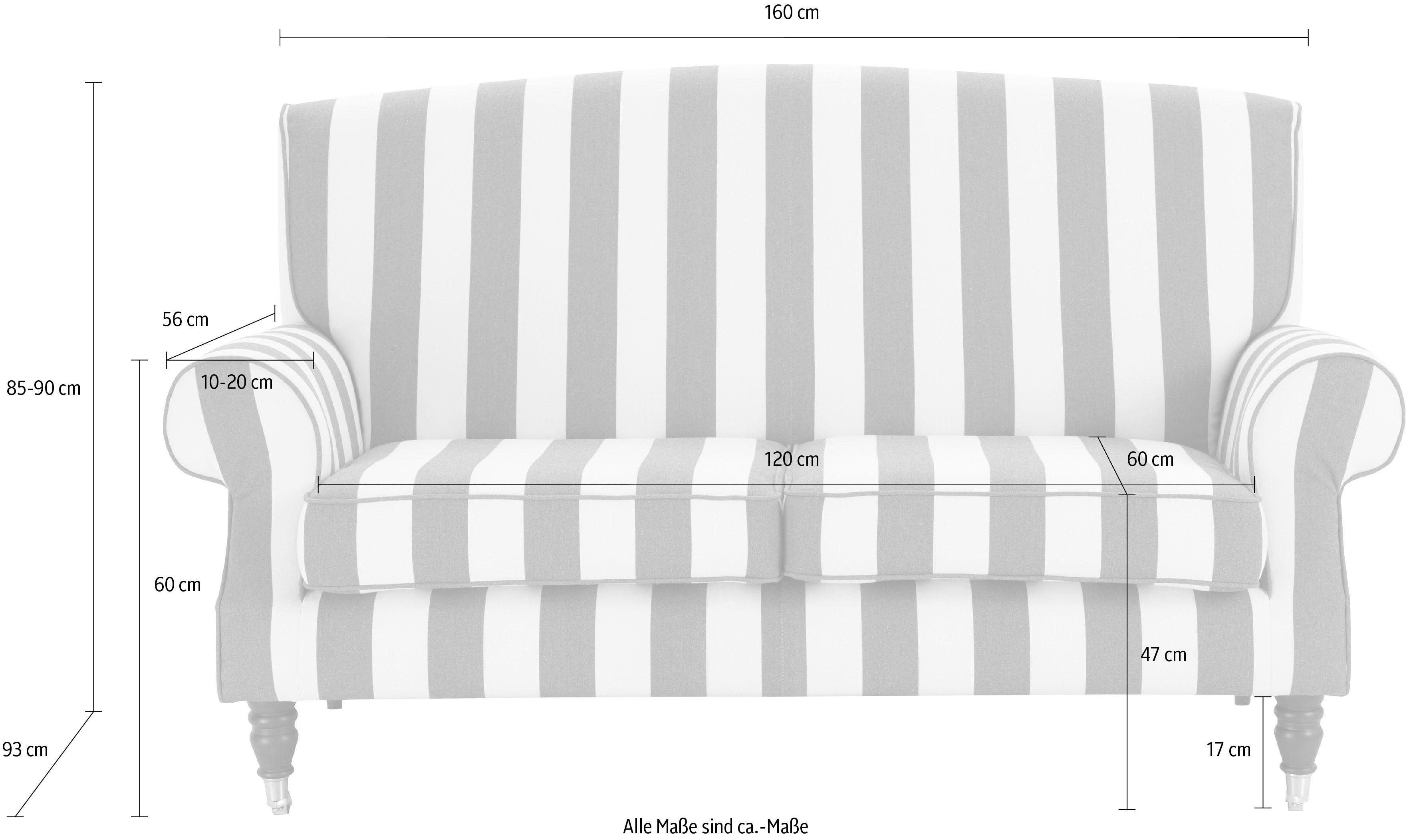 Guido Maria Kretschmer Home&Living 2-zitsbank Rennes in fluweellook of katoenmix