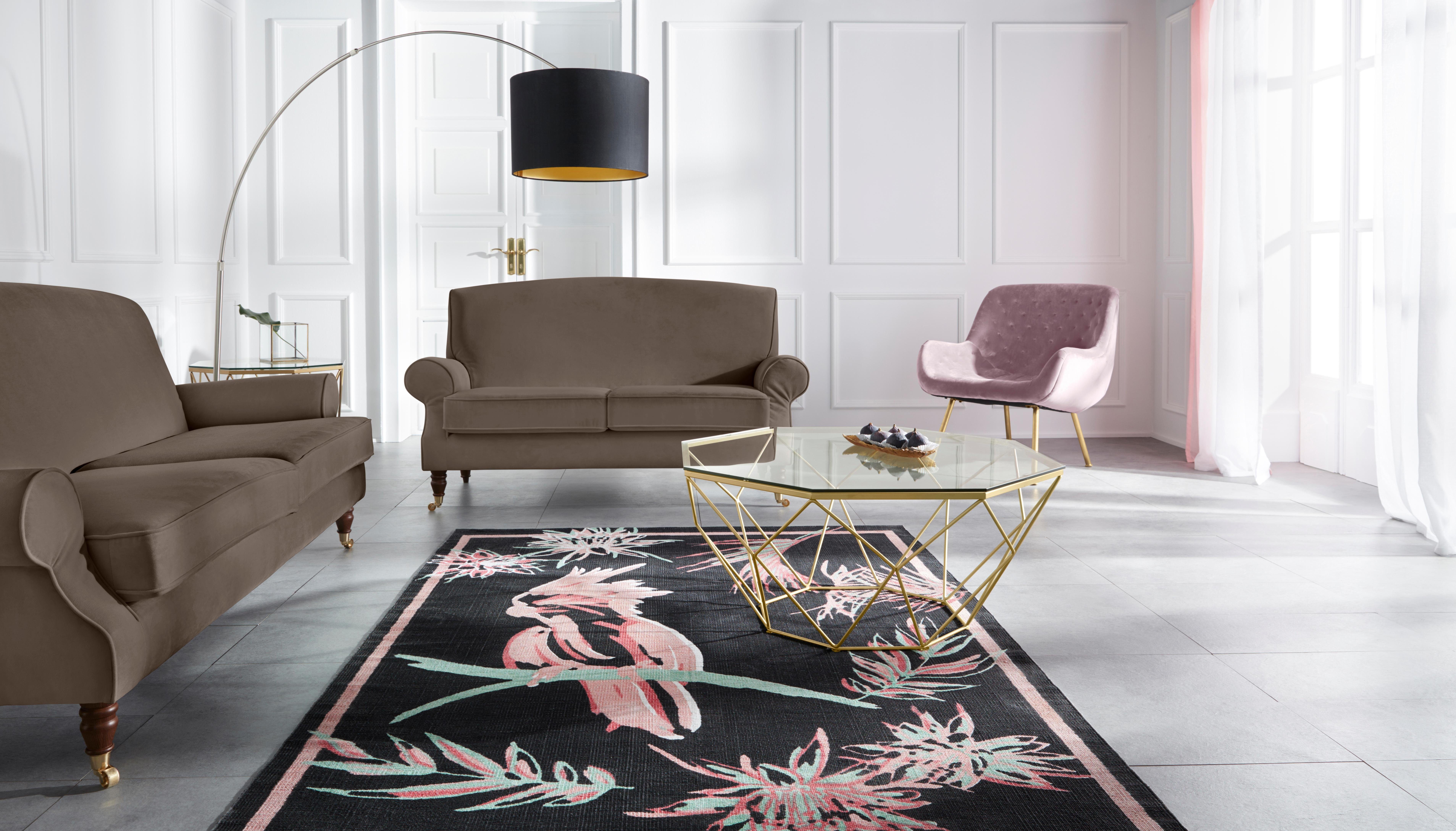 Guido Maria Kretschmer Home&Living 3-zitsbank Rennes in fluweellook of katoenmix