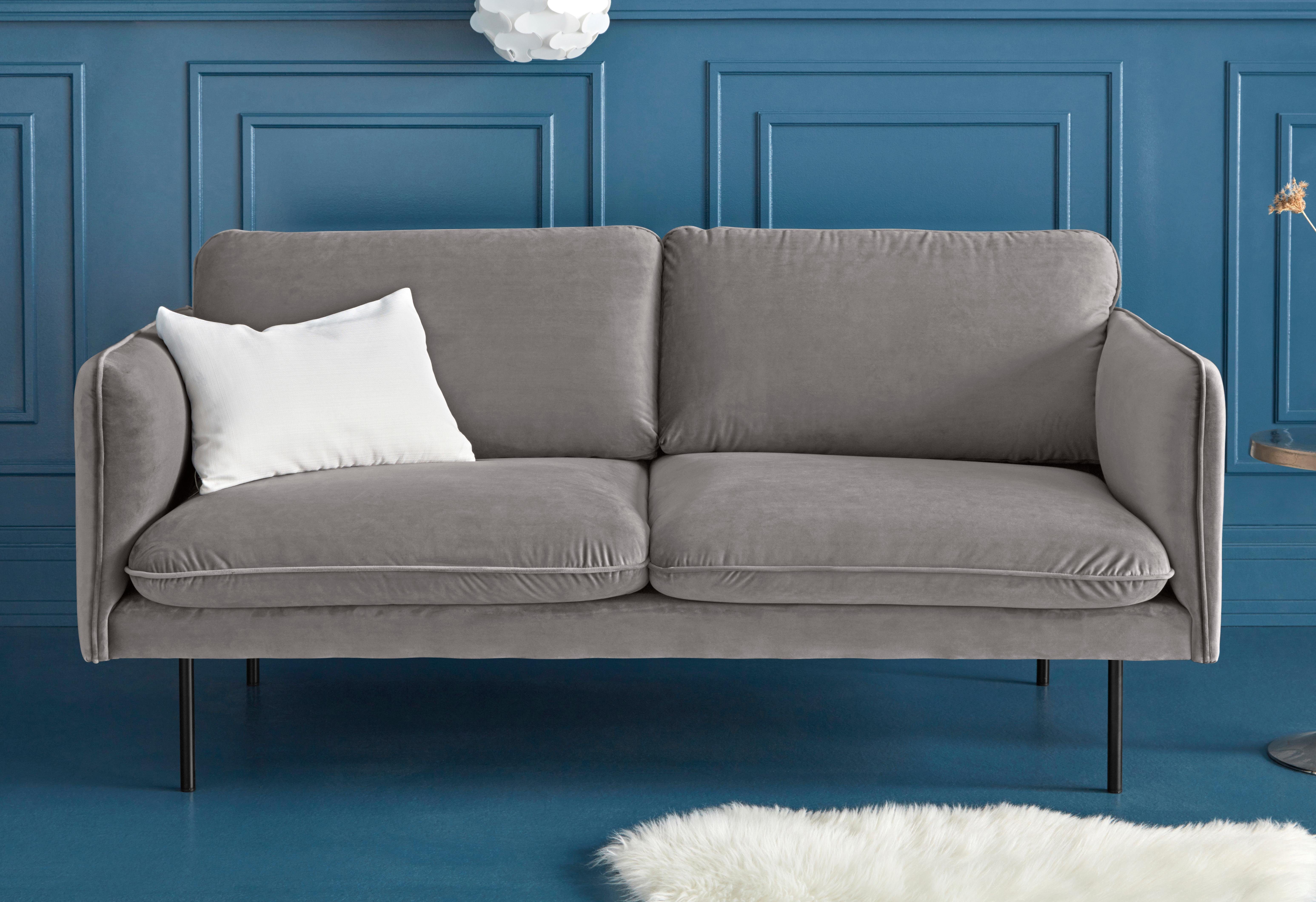 COUCH ♥ 2-zitsbank Levon in een moderne look, met metalen poten, couch favorieten