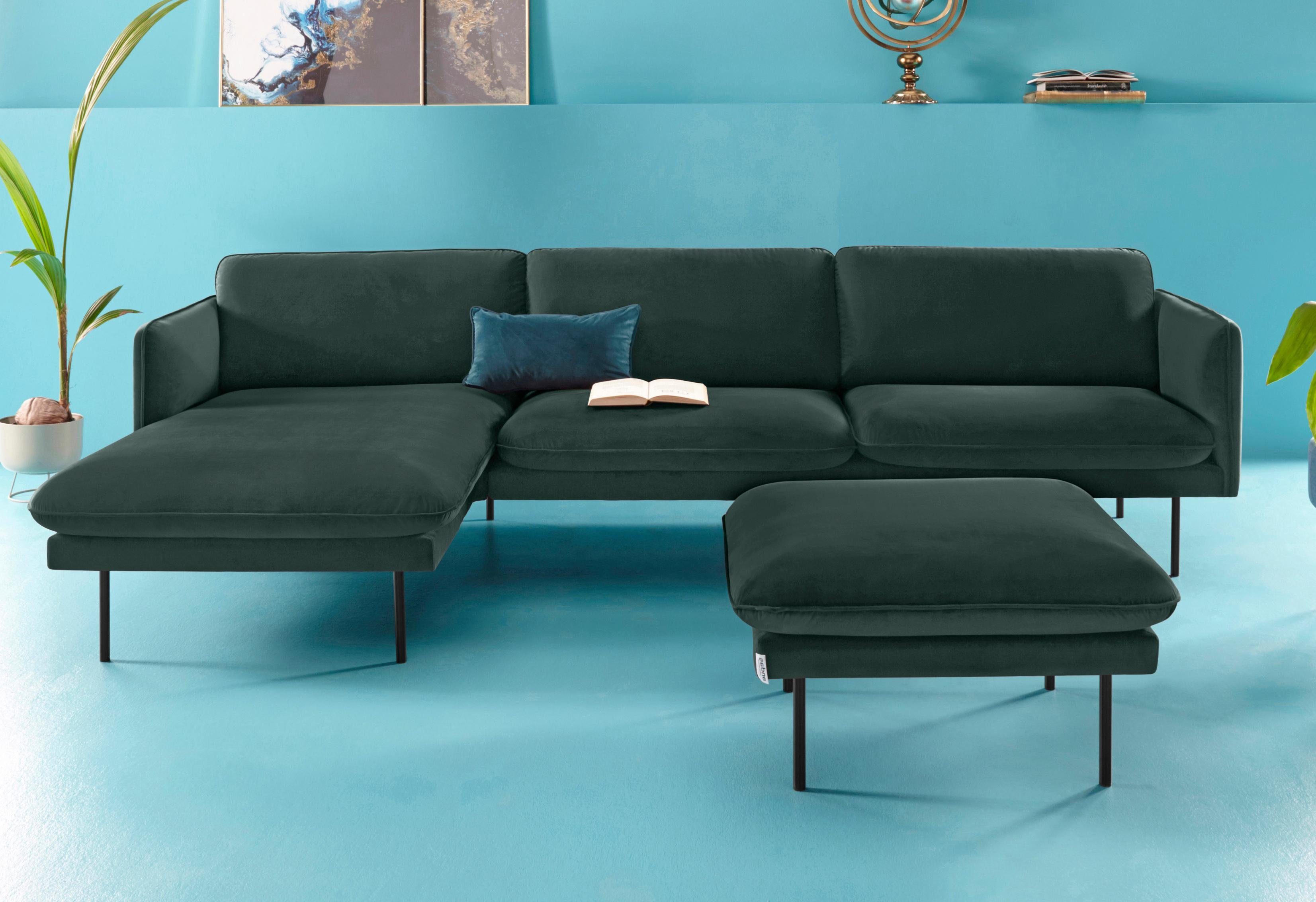 COUCH ♥ Hoekbank Levon met récamier-afsluitelement, in een moderne look, couch favorieten