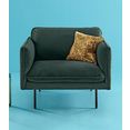 couch ♥ fauteuil levon in een moderne look, met metalen poten, couch favorieten groen