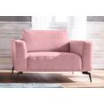 guido maria kretschmer homeliving fauteuil nantes in een prachtig design, ongewone metalen poten roze