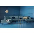 couch ? zithoek levon in een moderne look, met metalen poten, couch favorieten blauw