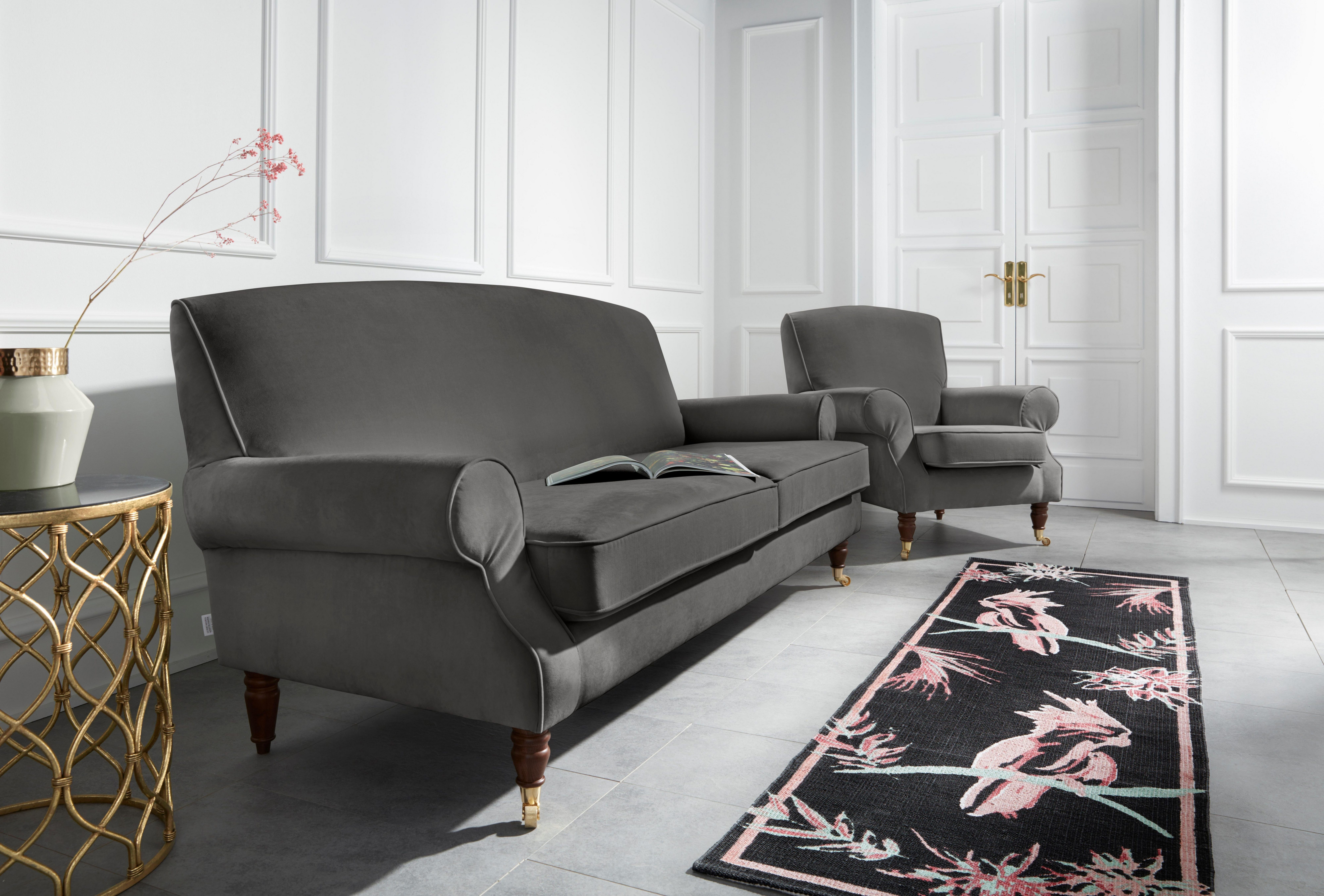 Guido Maria Kretschmer Home&Living Fauteuil Rennes in fluweellook of katoenmix