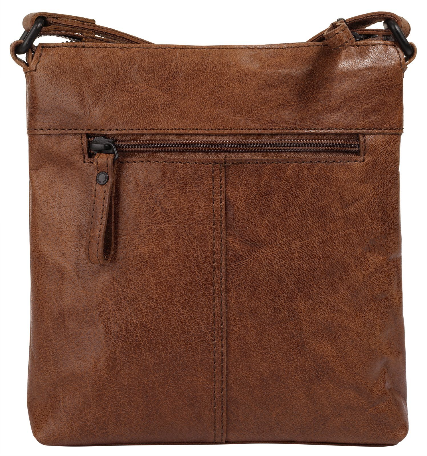 Spikes & Sparrow Schoudertas echt leder