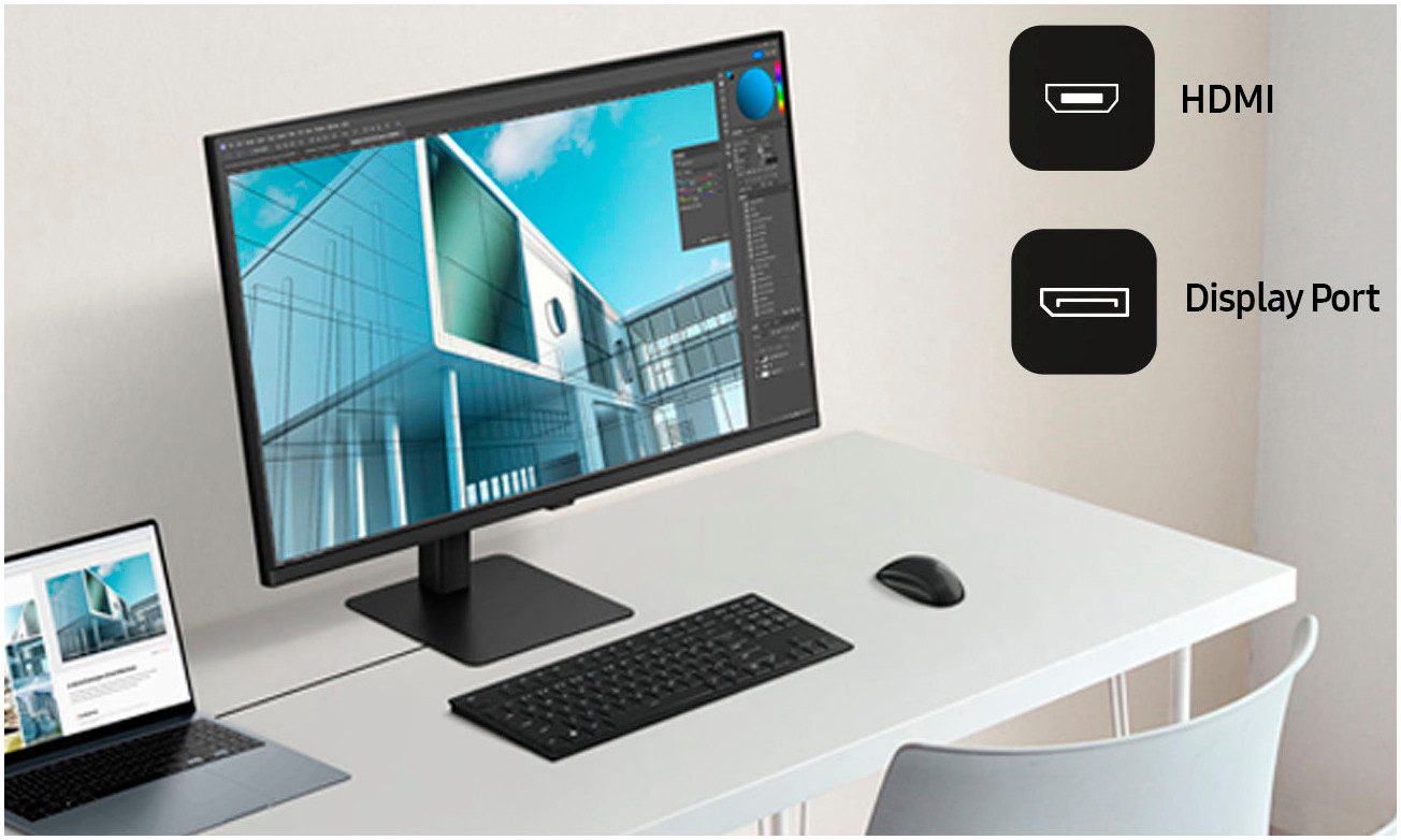 Samsung Ledscherm S27D700EAU, 68 cm / 27", 4K Ultra HD