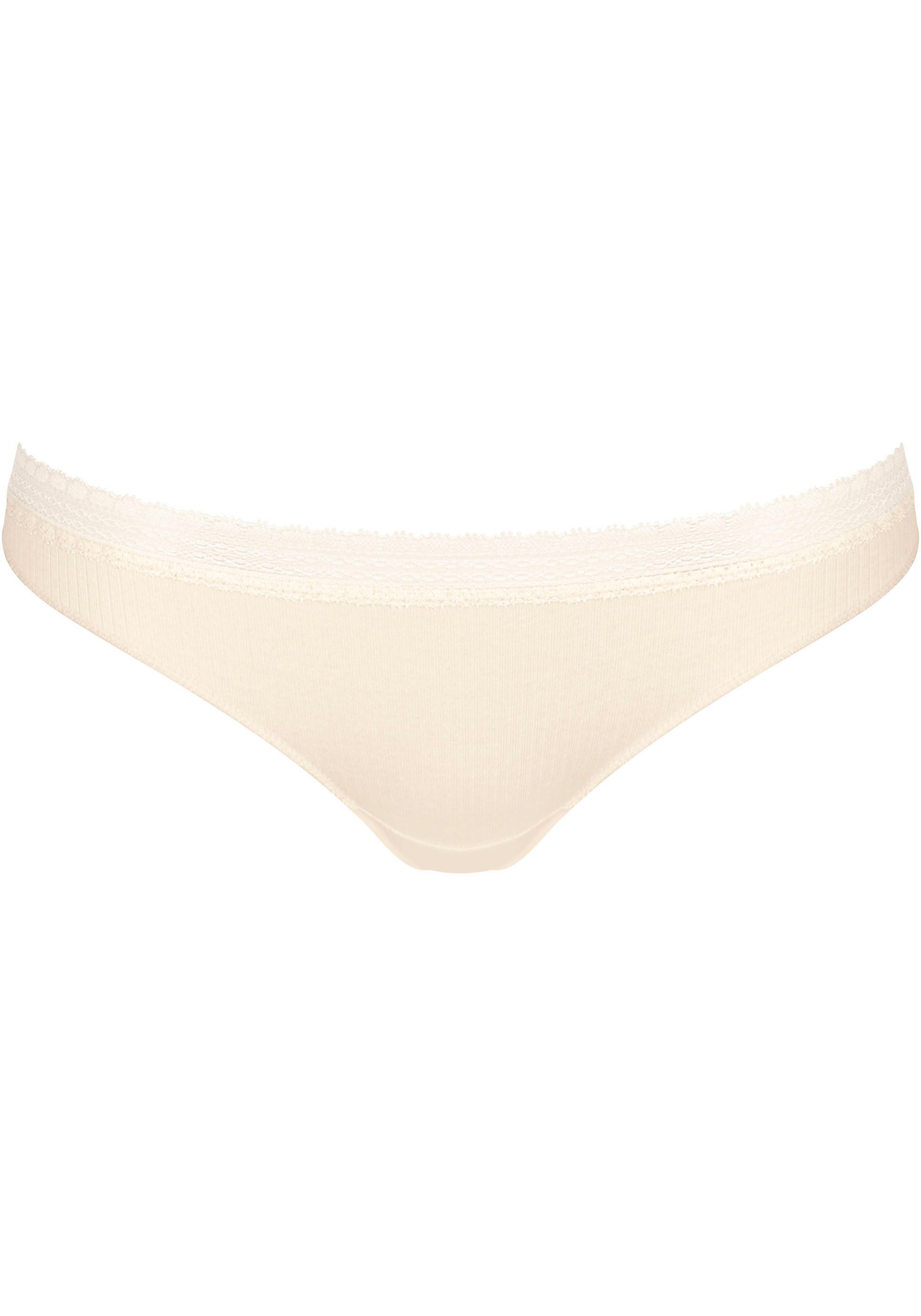 Sloggi Slip GO Ribbed R Brazil C2P zachte ribstof met kantafwerking (2 stuks, Set van 2)