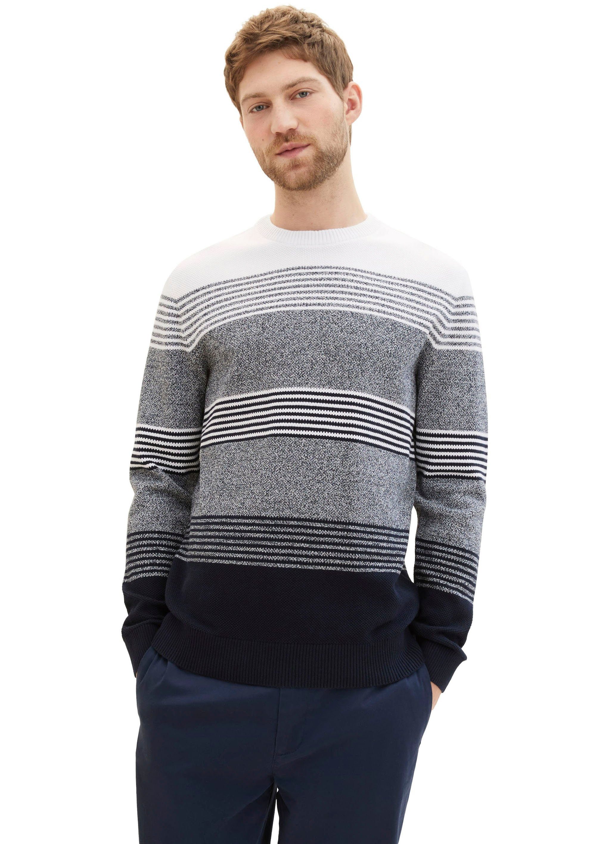 Tom Tailor Gestreepte trui in streep-look