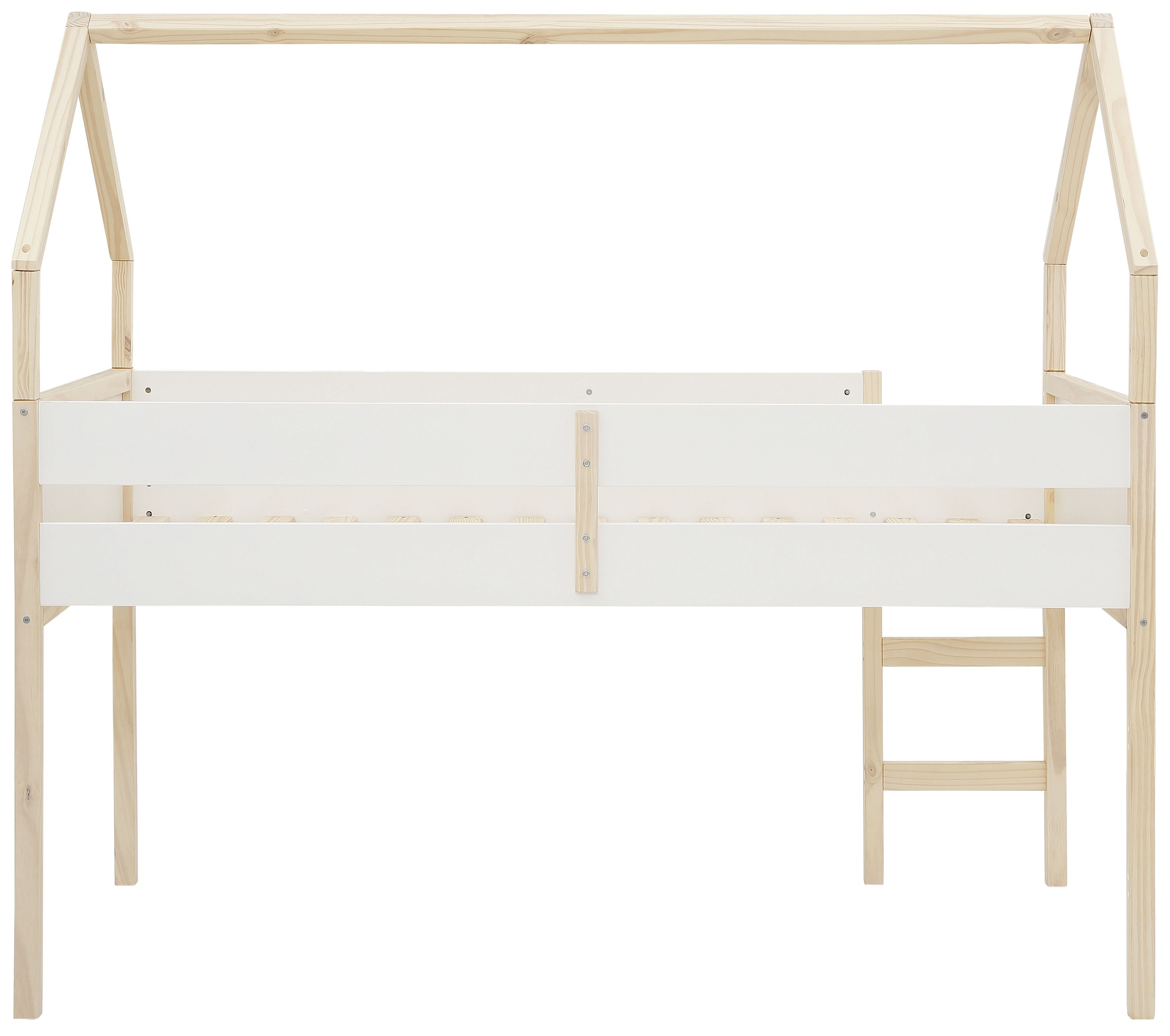 Lüttenhütt Hoogslaper Janne Grenenhout, 1-persoons, inclusief houten ladder, ligoppervlak 90x200 cm
