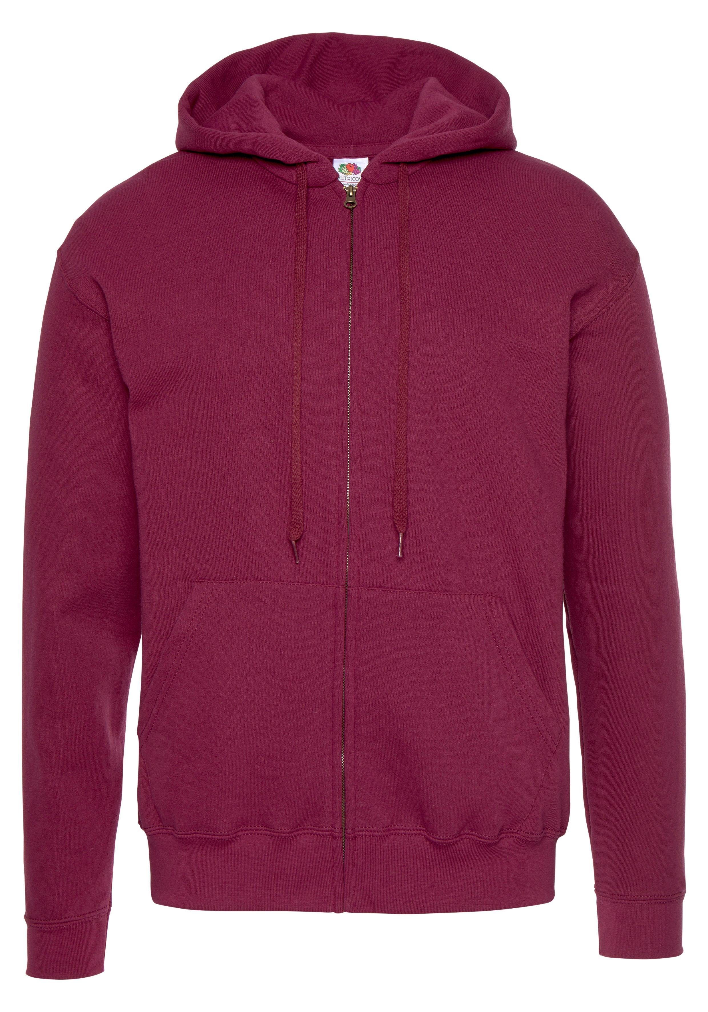 Fruit of the Loom Capuchonsweatvest in een katoenmix