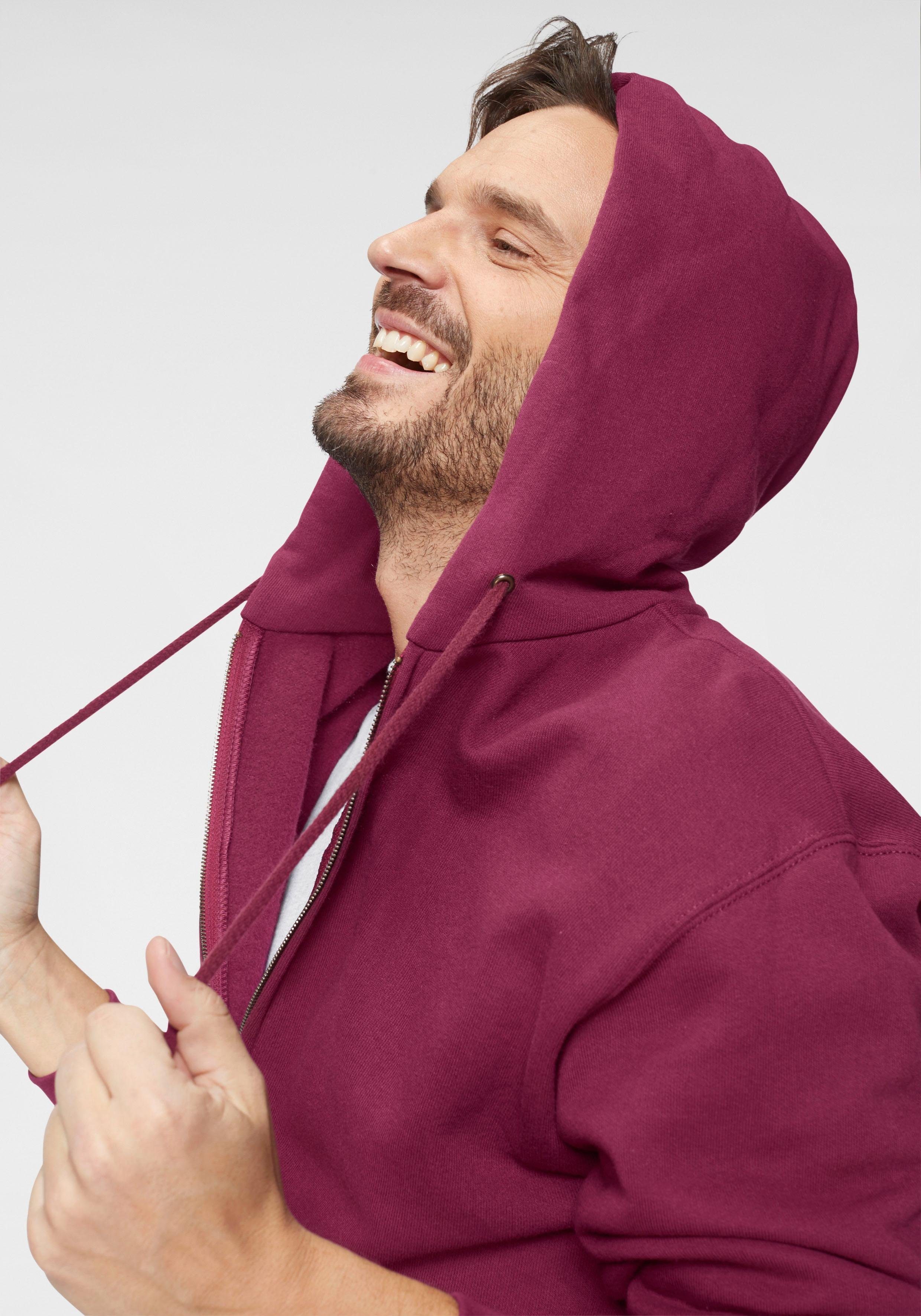 Fruit of the Loom Capuchonsweatvest in een katoenmix