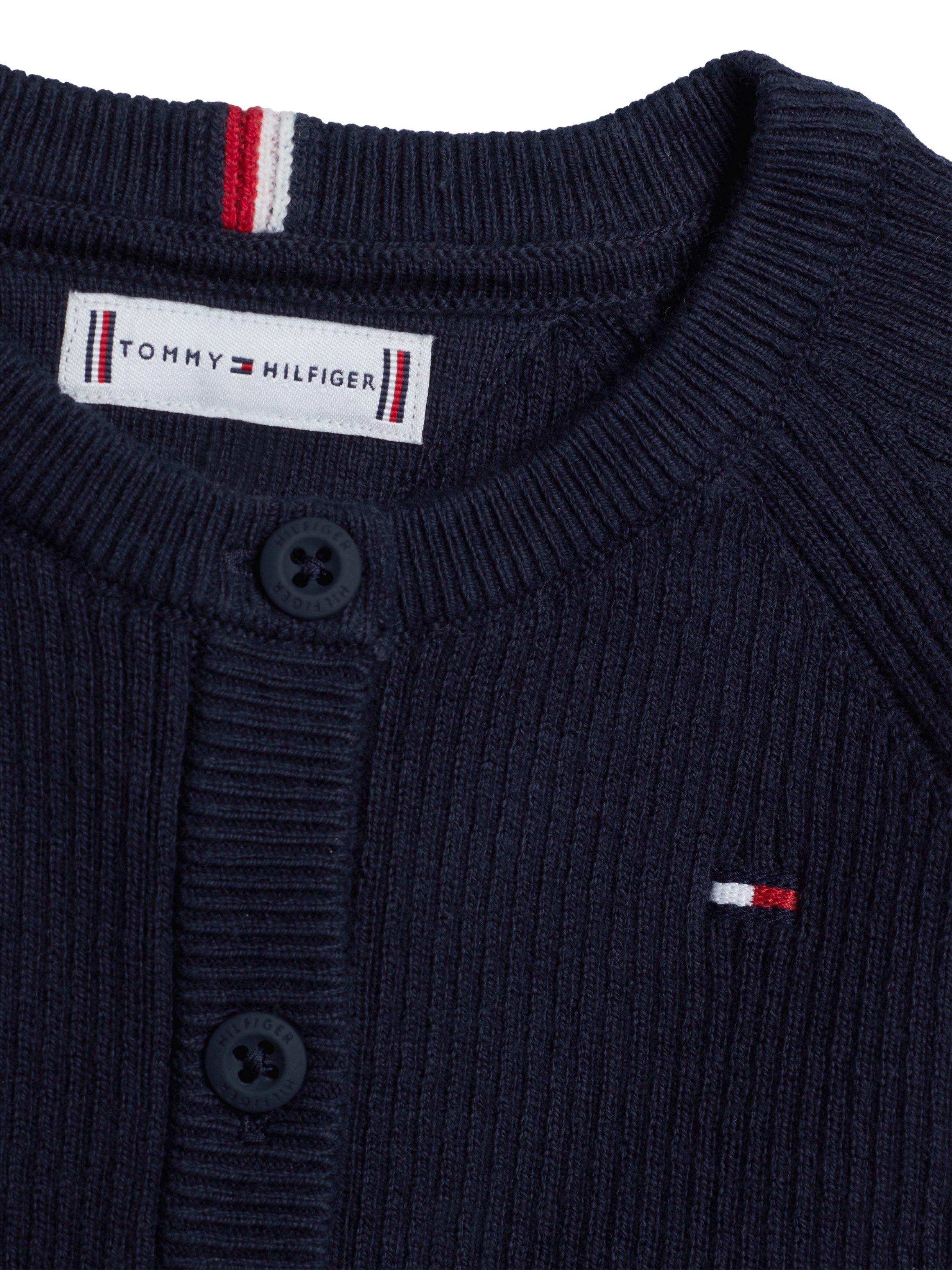 Tommy Hilfiger Vest ESSENTIAL REGULAR CARDIGAN LS Baby tot 2 jaar met logo-borduursel