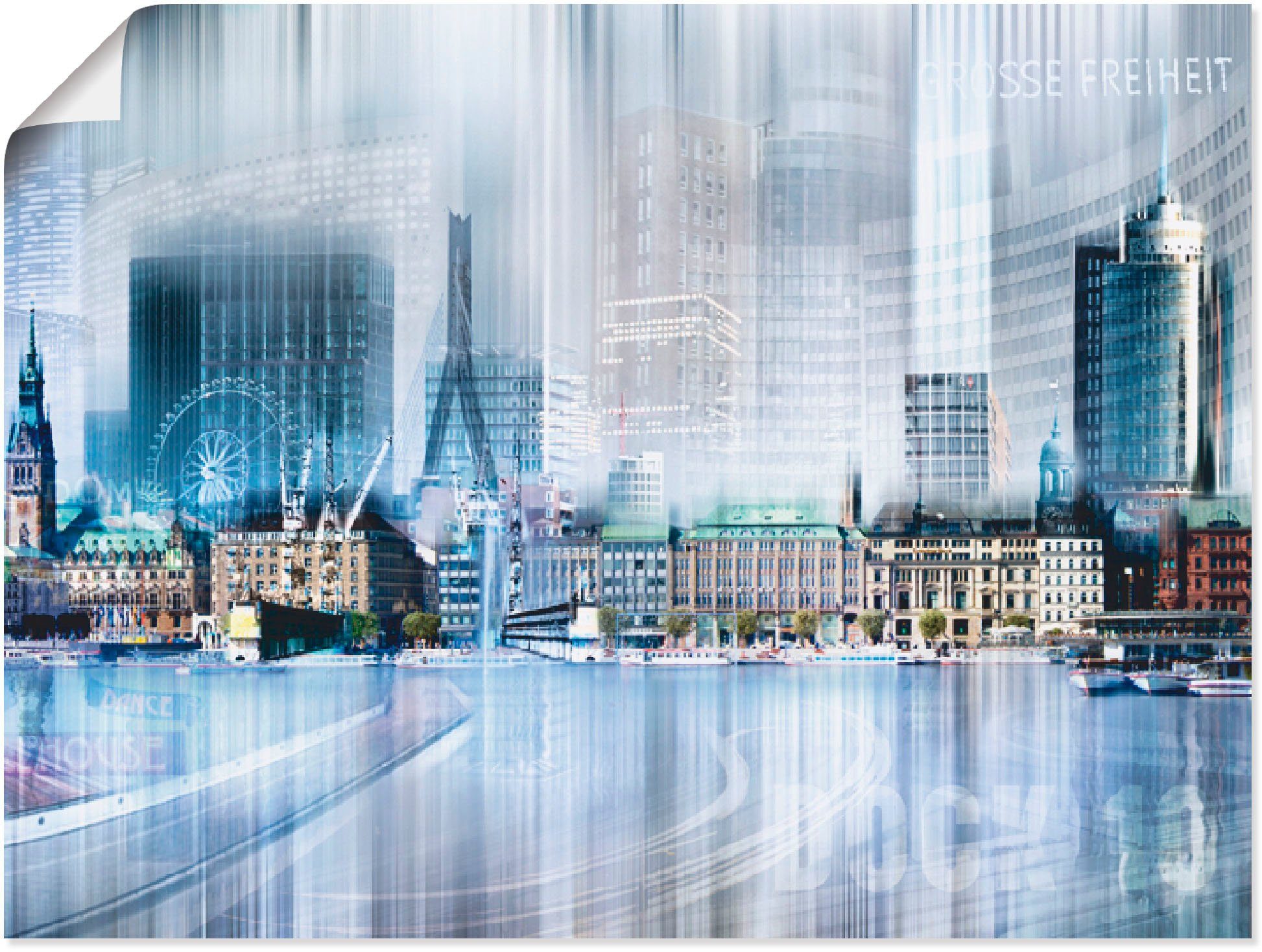 Artland artprint Hamburg Skyline Collage I