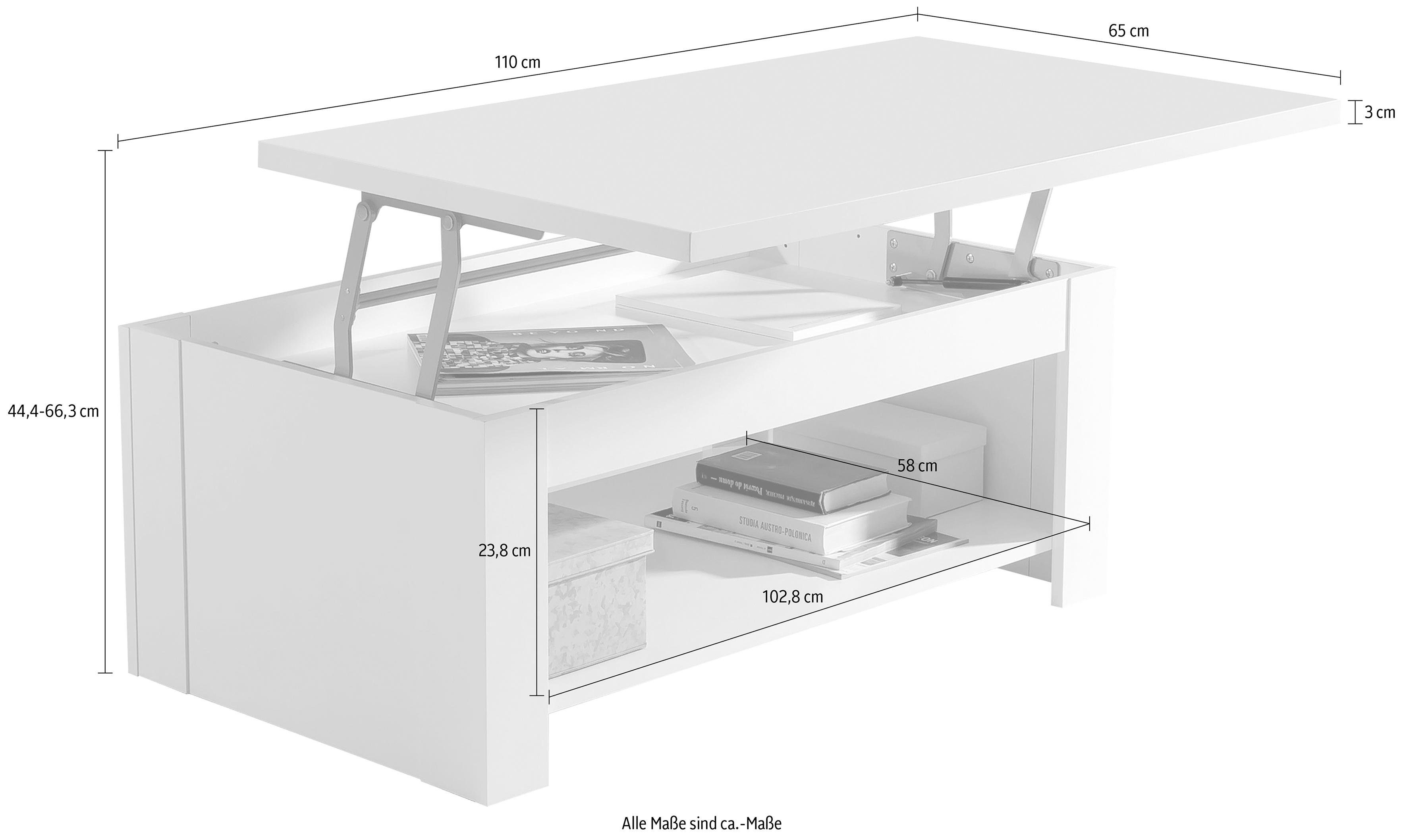 FORTE Salontafel Breedte 110 cm
