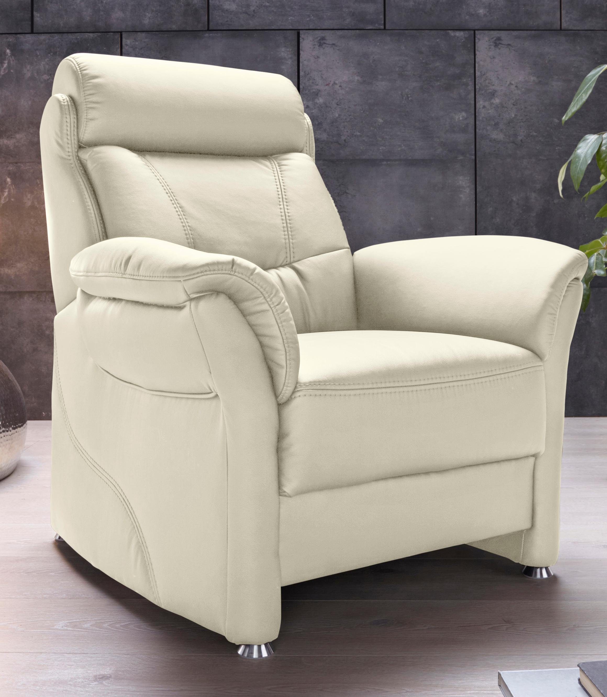Places of Style Fauteuil Sardinië met verstelbaar hoofdeind (set) fauteuils beige