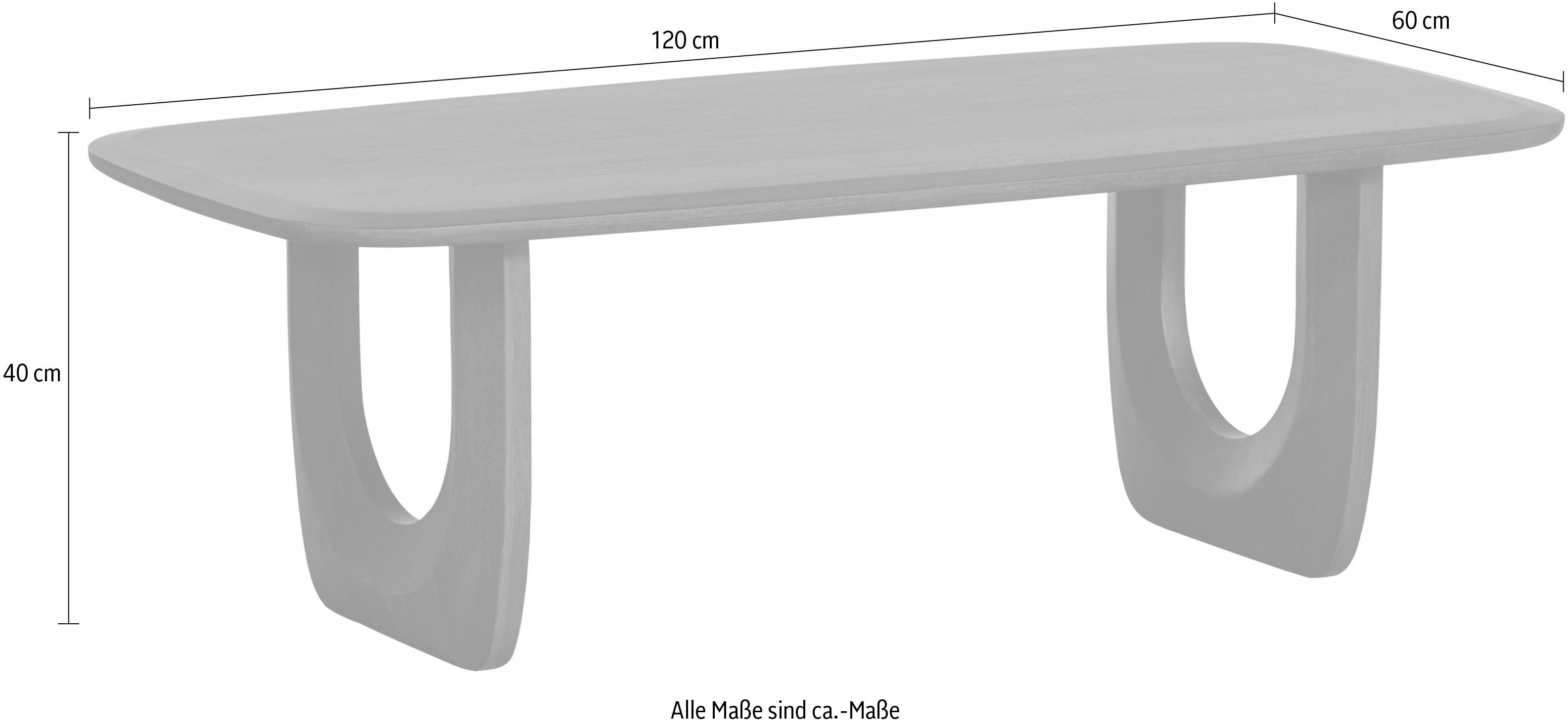 WOOOD Salontafel Frequent Houten tafel van mangohout, H 40 cm x B 120 cm
