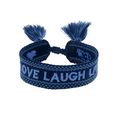 engelsrufer armband good vibes love laugh live, erb-goodvibes-lll blauw