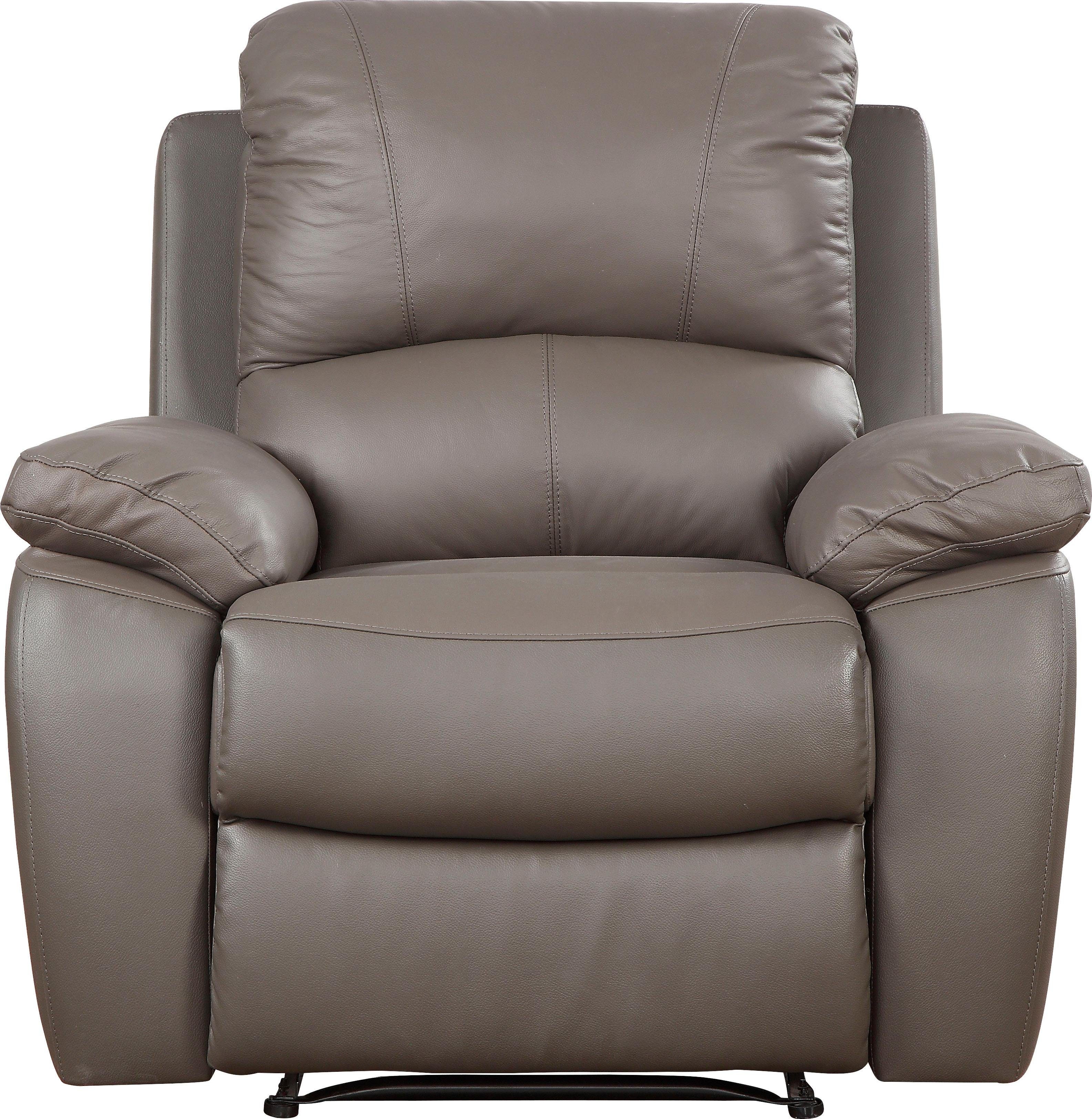 ATLANTIC home collection Fauteuil Lion met relaxfunctie en binnenvering, met leren bekleding