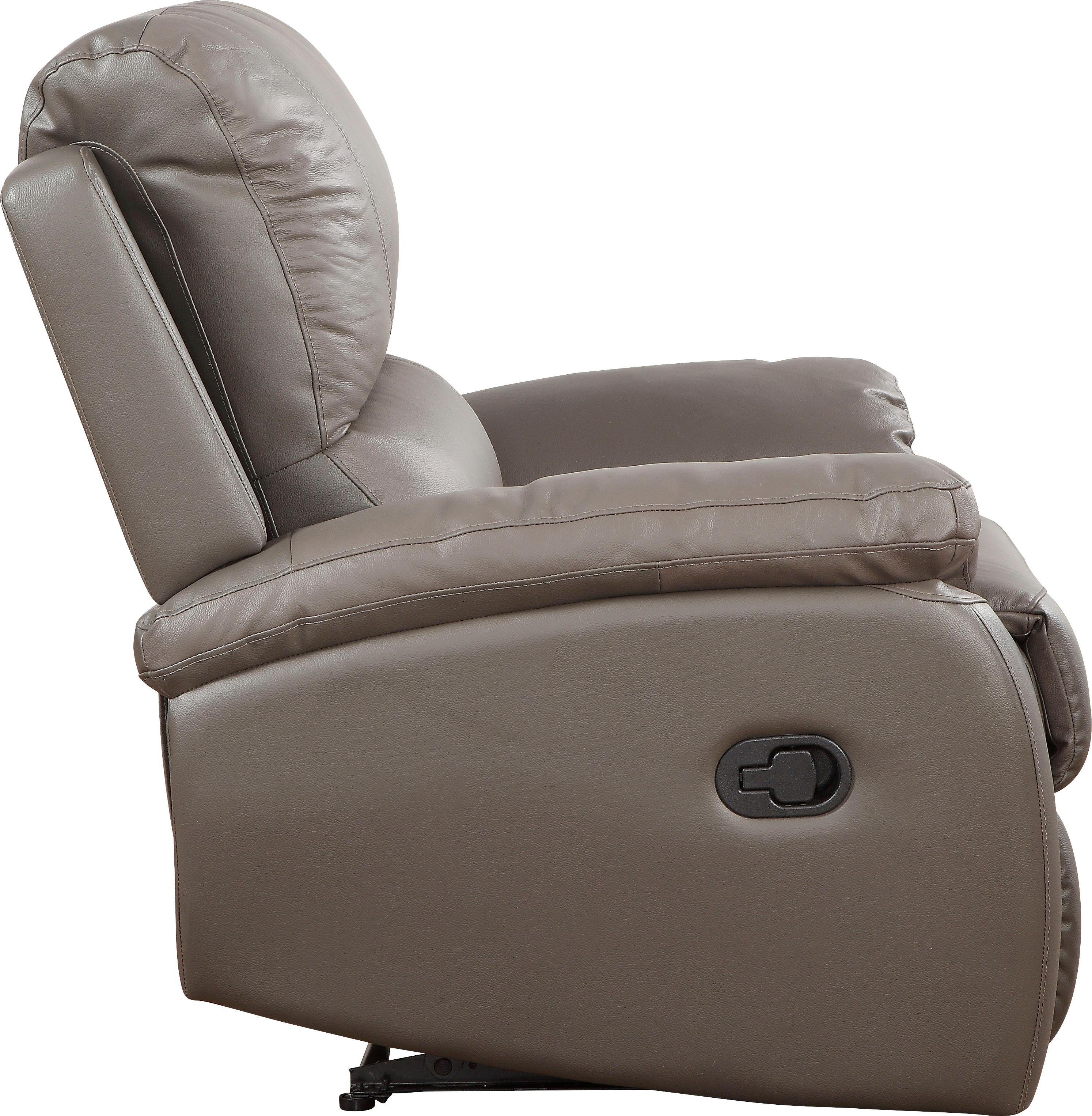 ATLANTIC home collection Fauteuil Lion met relaxfunctie en binnenvering, met leren bekleding