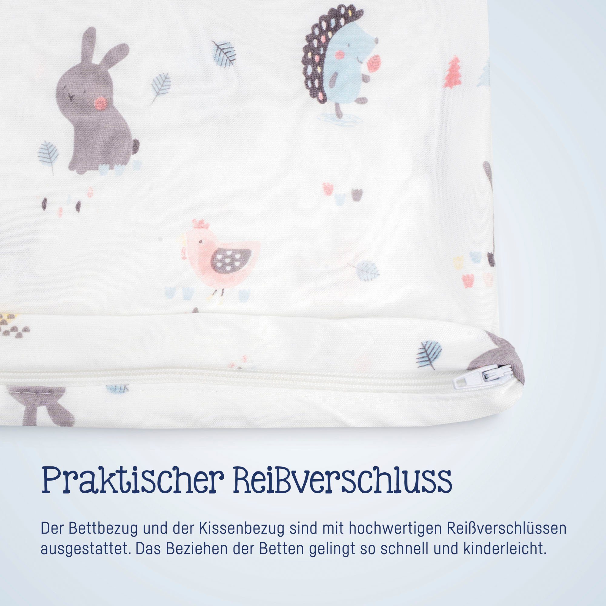 Zöllner Kinderovertrekset Crazy Animals met verschillende dieren (2-delig)