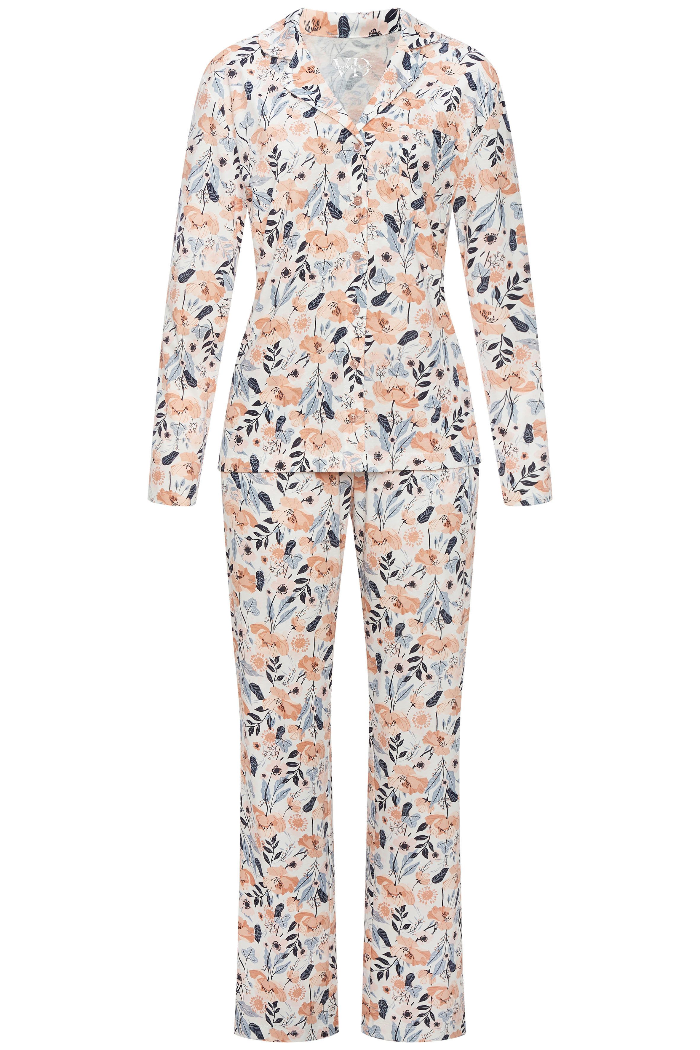 Vivance Dreams Pyjama met doorknoopsluiting (2-delig)