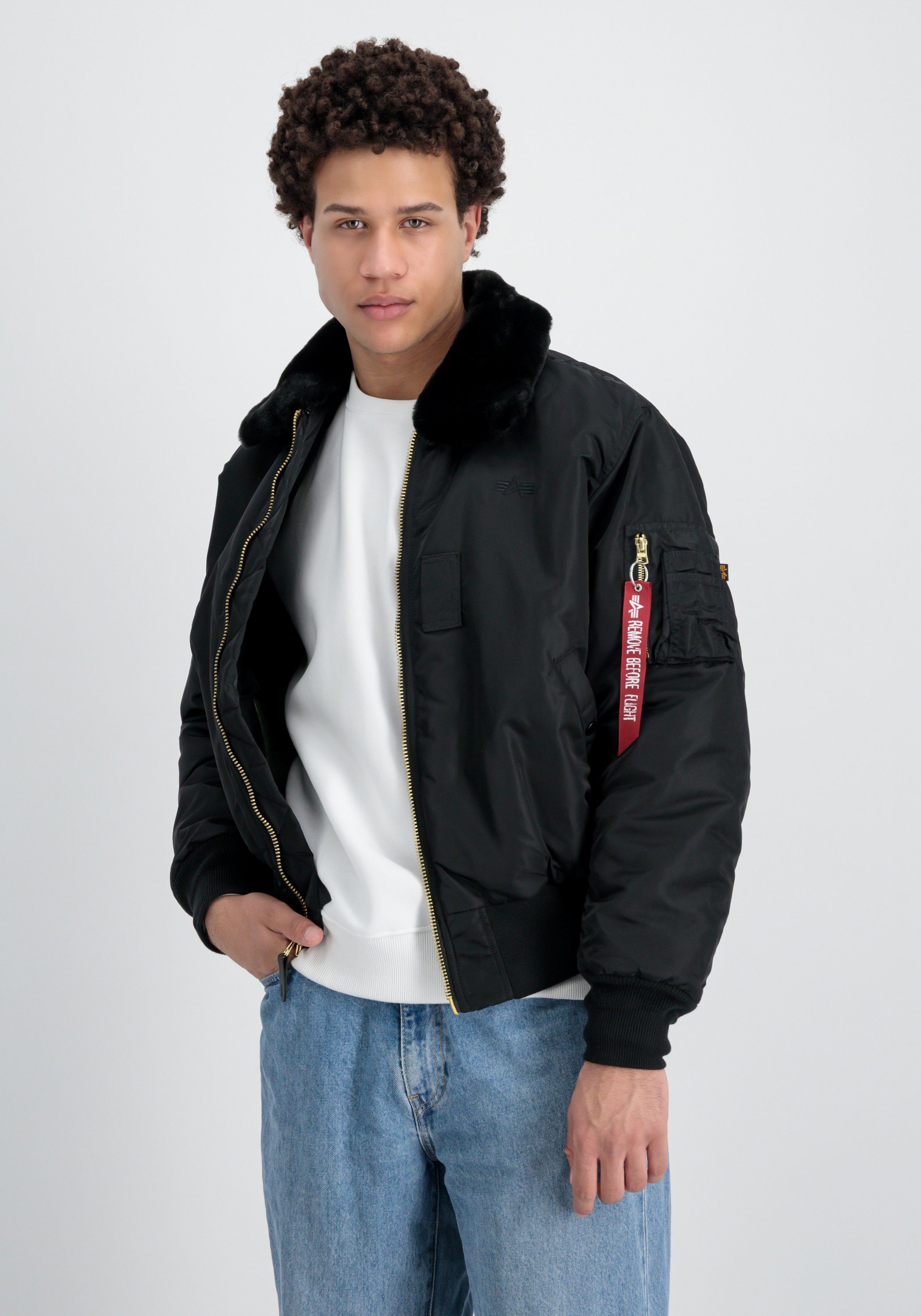 Alpha Industries Bomberjack Alpha Industries Men - Bomber Jackets B-15 Heritage heren jassen maat S zwart