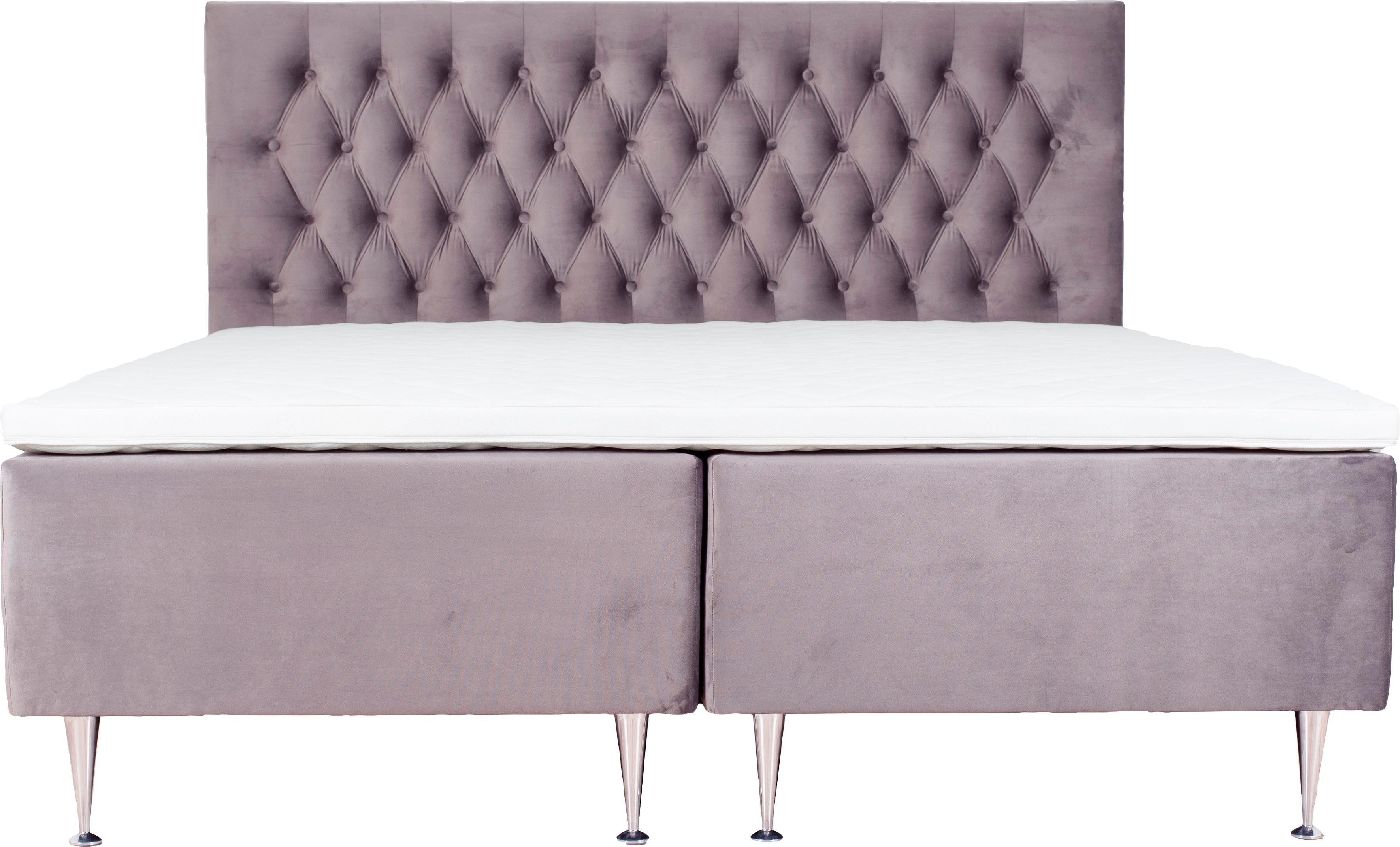 Places of Style Boxspring Exclusive incl. topmatras, 3 breedten, 3 hardheid-uitvoeringen