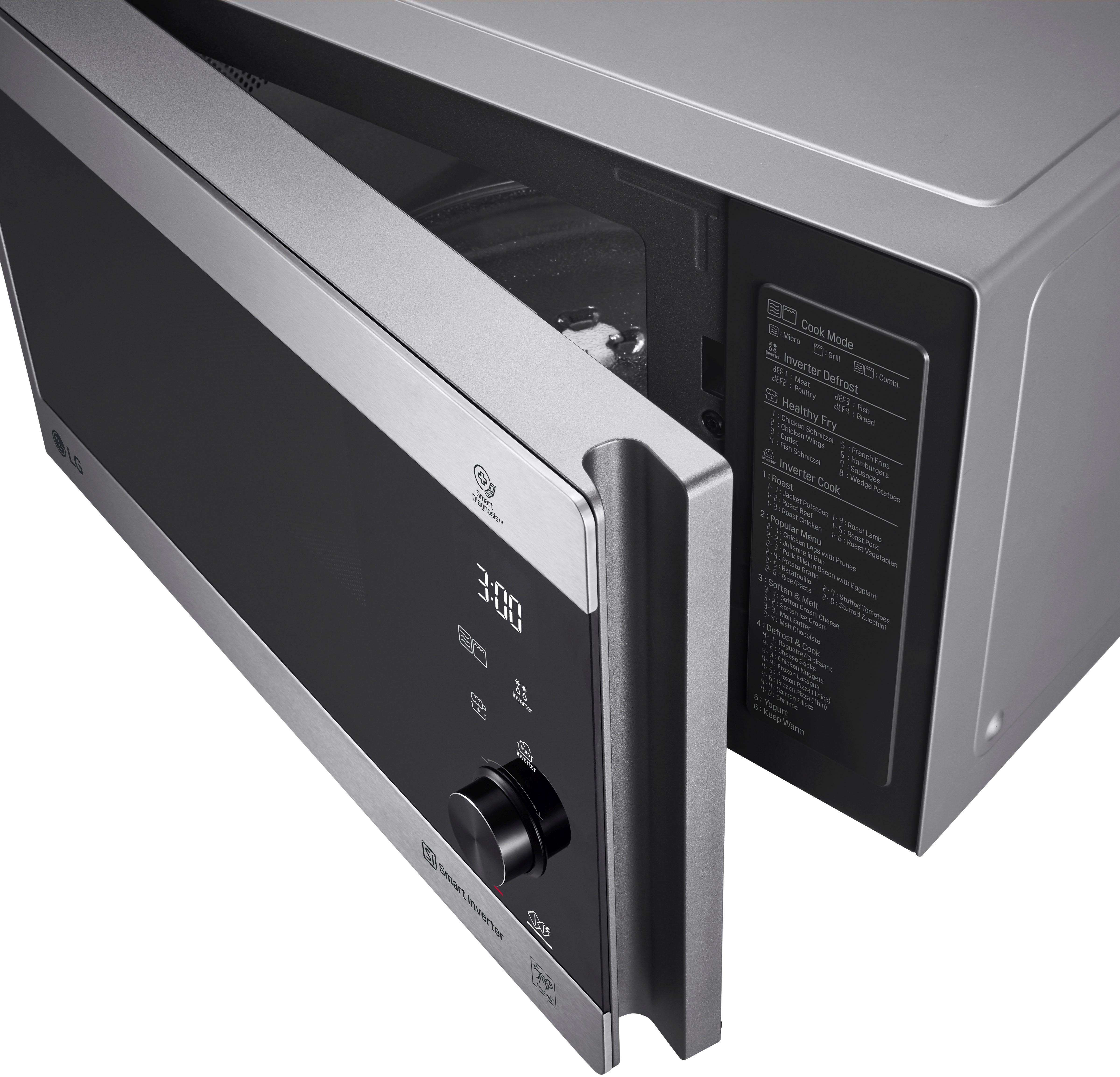 LG Magnetron MH 6565 CPS Smart Inverter technologie, echt glazen front